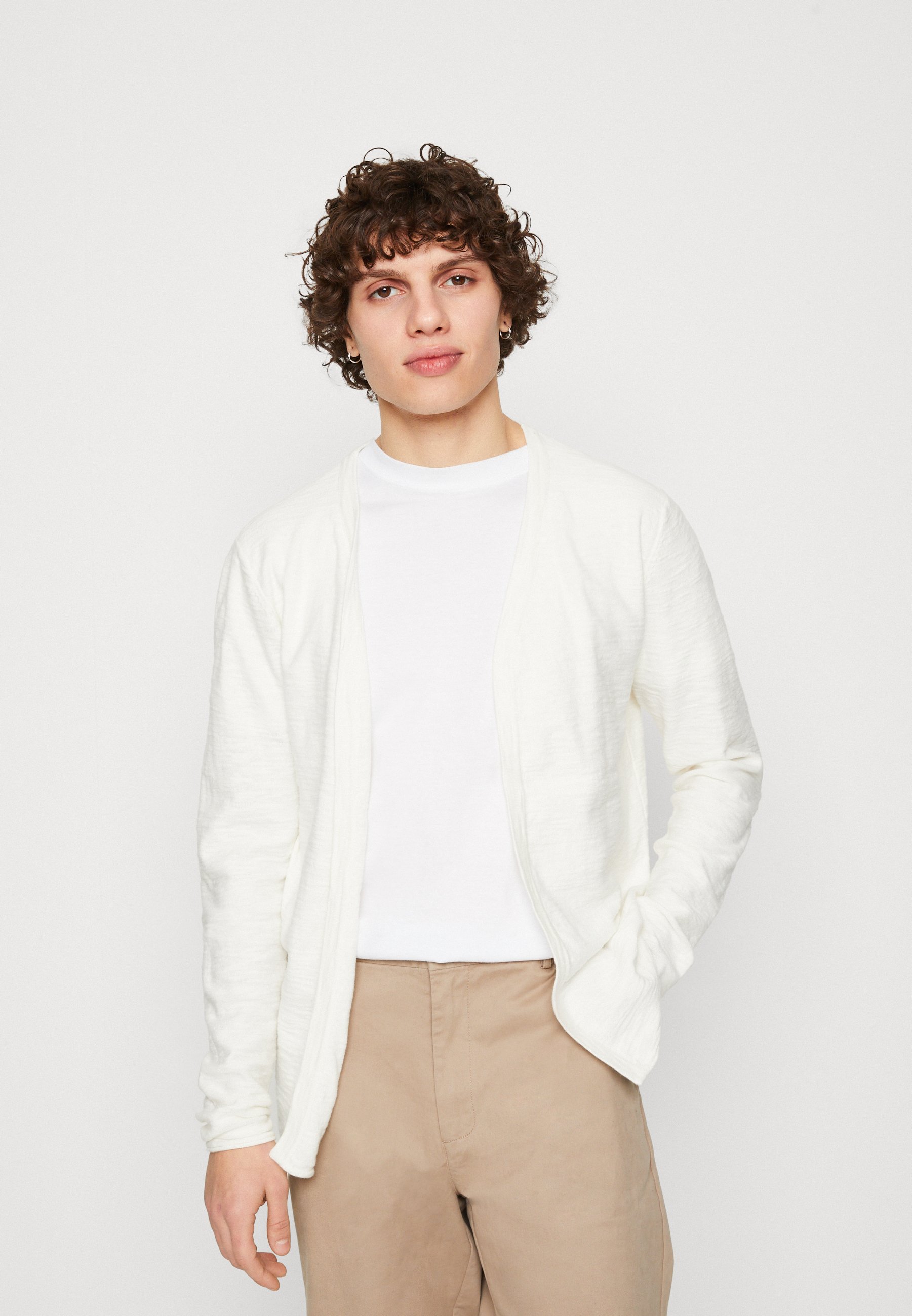 Jack &Jones JJSCLUB OPEN CARDIGAN - Cardigan - cloud dancer/off-white