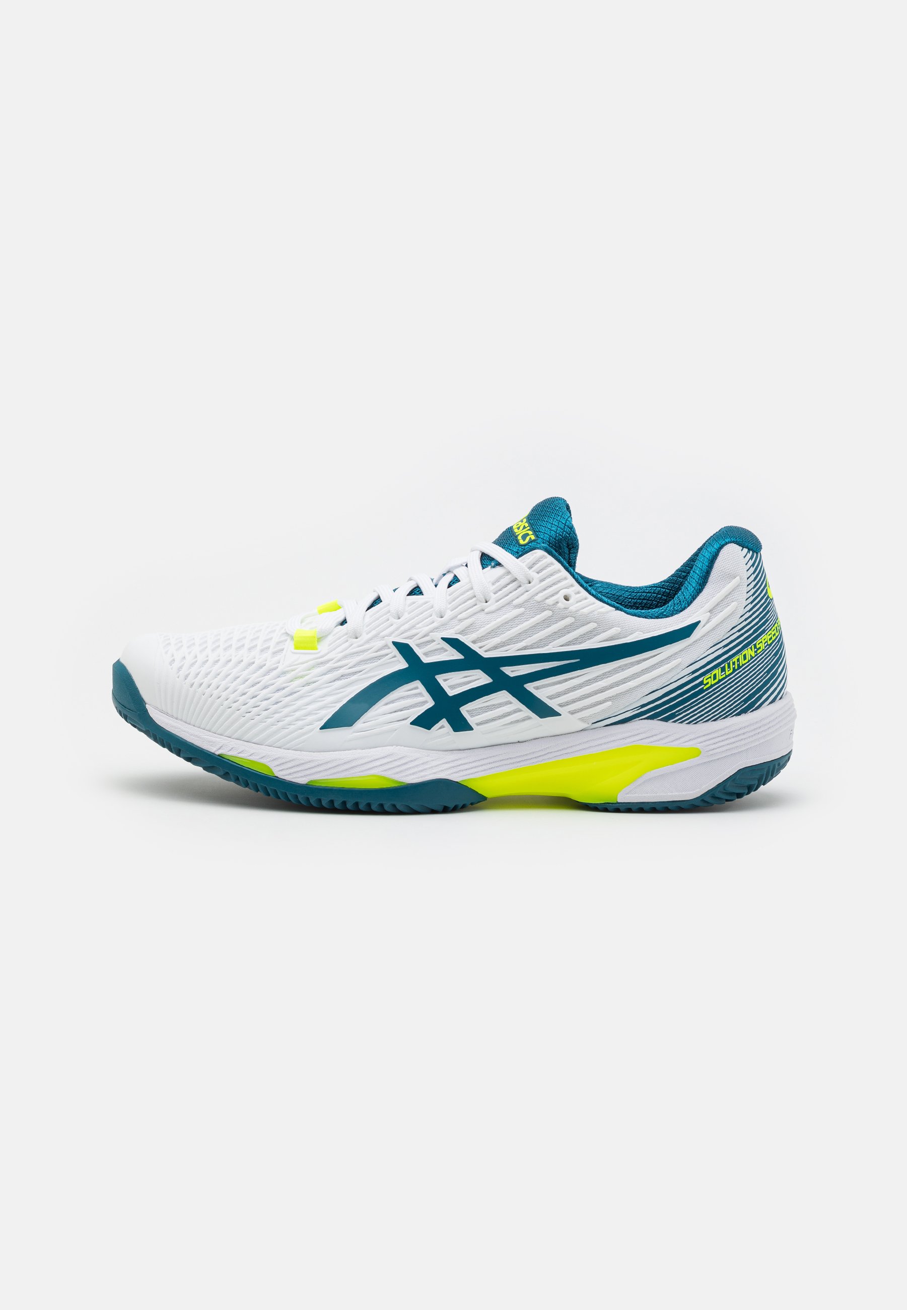ASICS SOLUTION SPEED CLAY - Clay court tennis shoes - white/restful teal/white