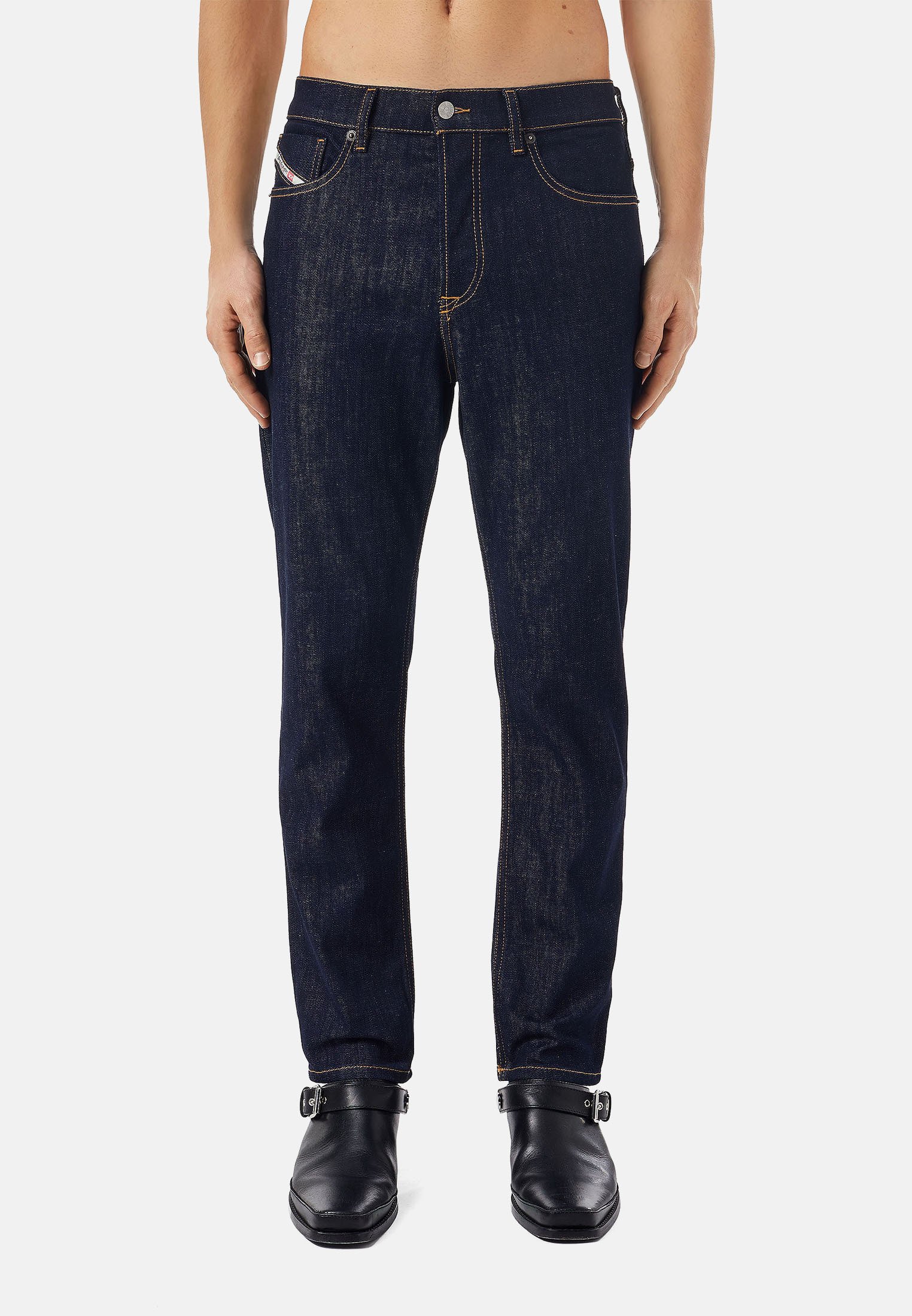 Diesel FINING  - Slim fit jeans - dark blue/dark-blue denim