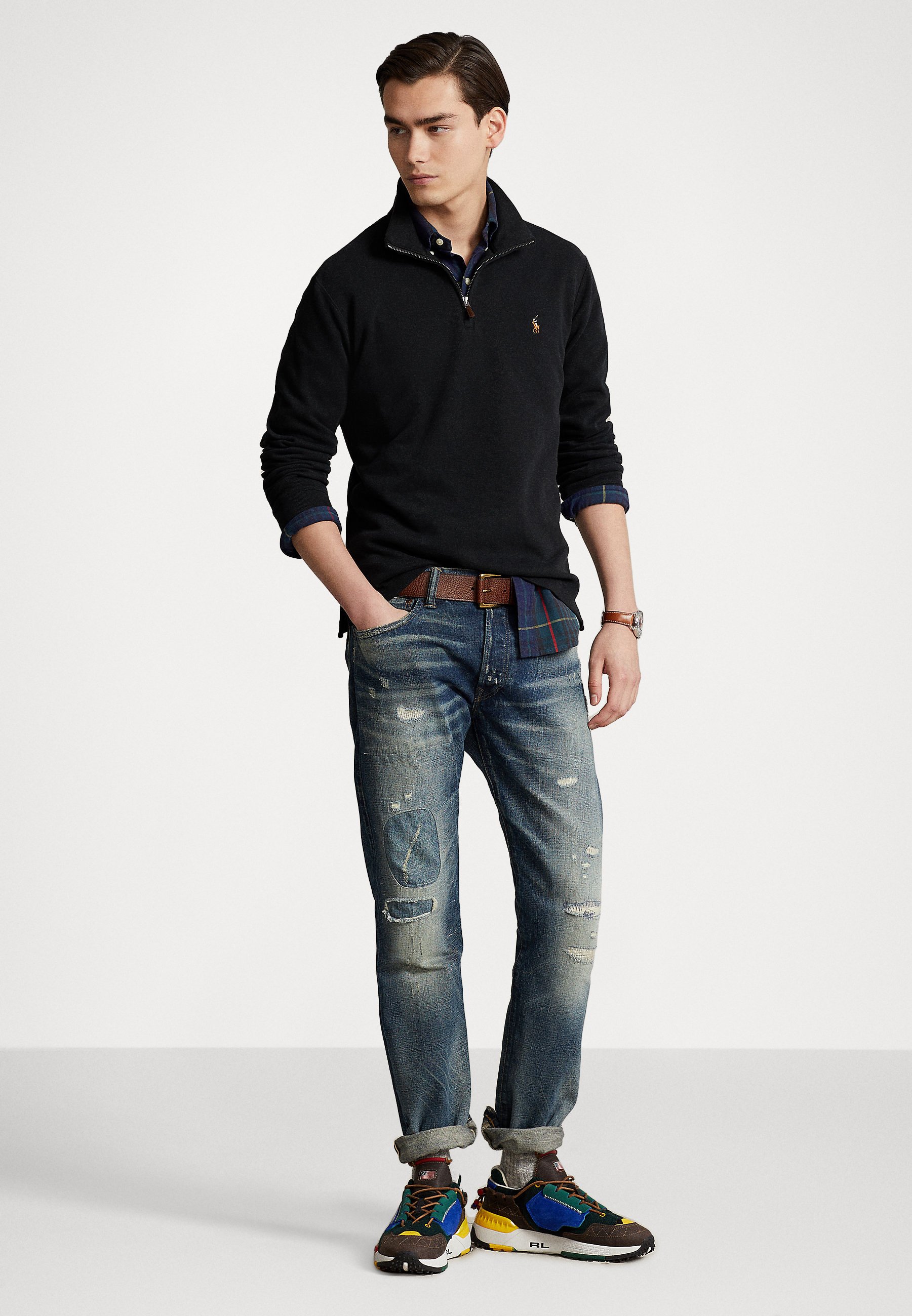 Polo Ralph Lauren LONG SLEEVE - Jumper - black