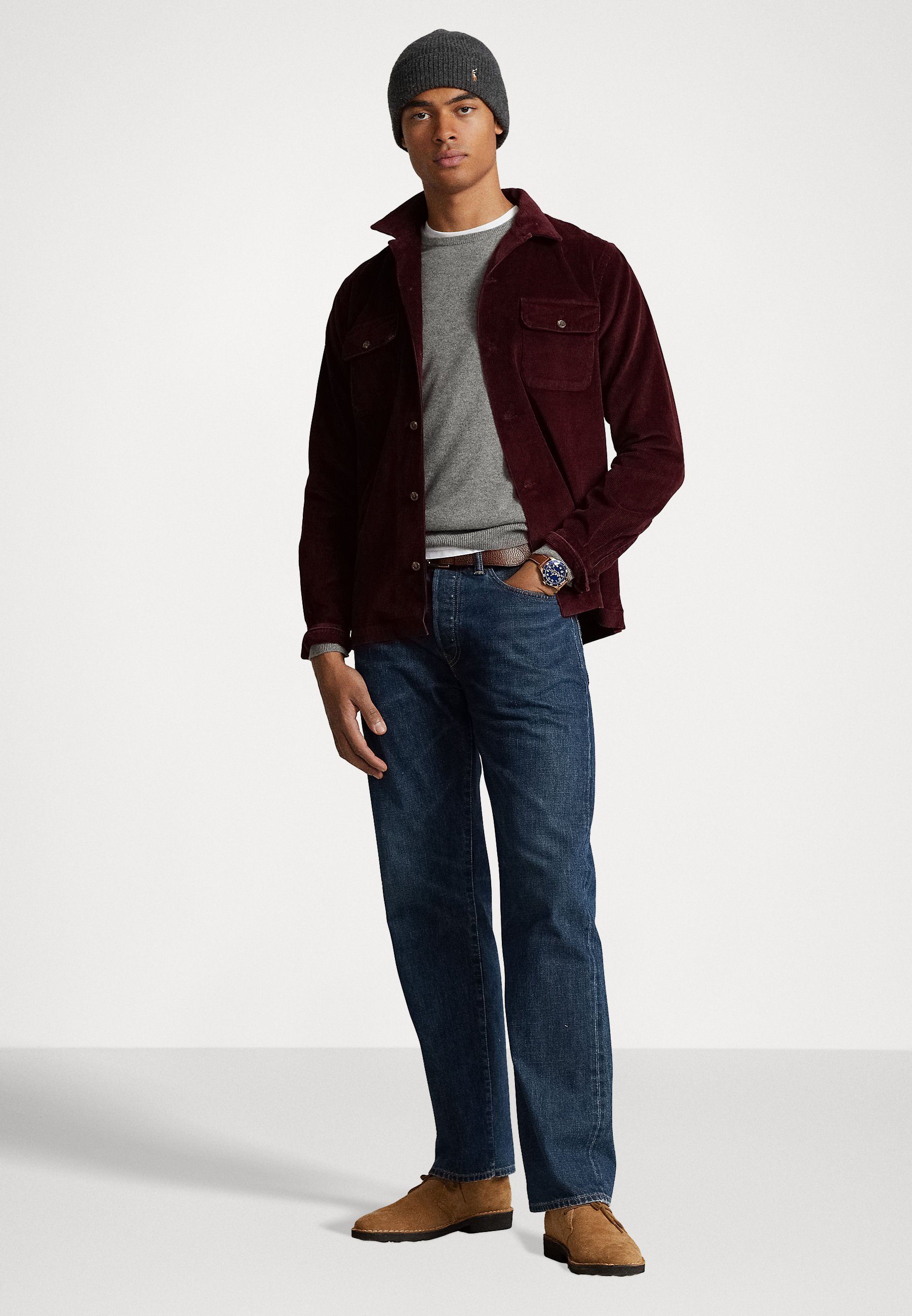 Polo Ralph Lauren LONG SLEEVE SPORT SHIRT - Shirt - harvard wine/red