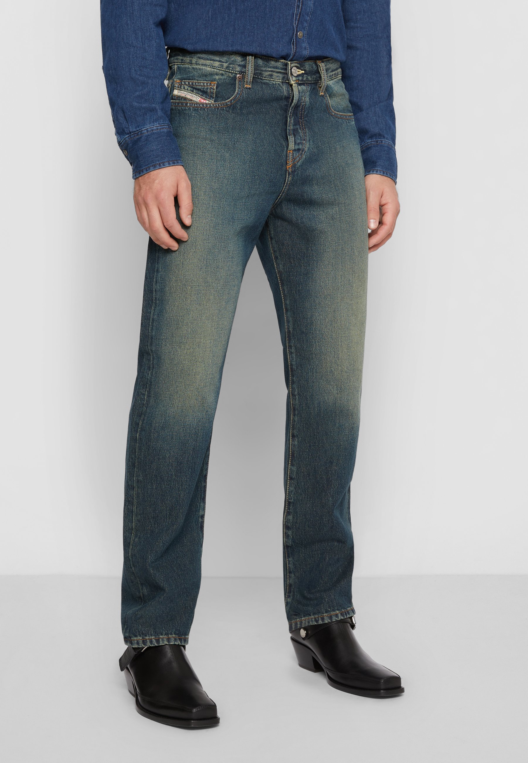 Diesel 2020 VIKER - Straight leg jeans - dark blue/dark-blue denim