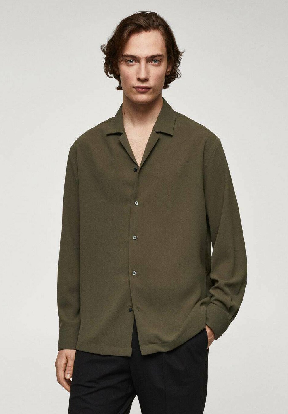 Mango TURAN - Shirt - kaki/khaki