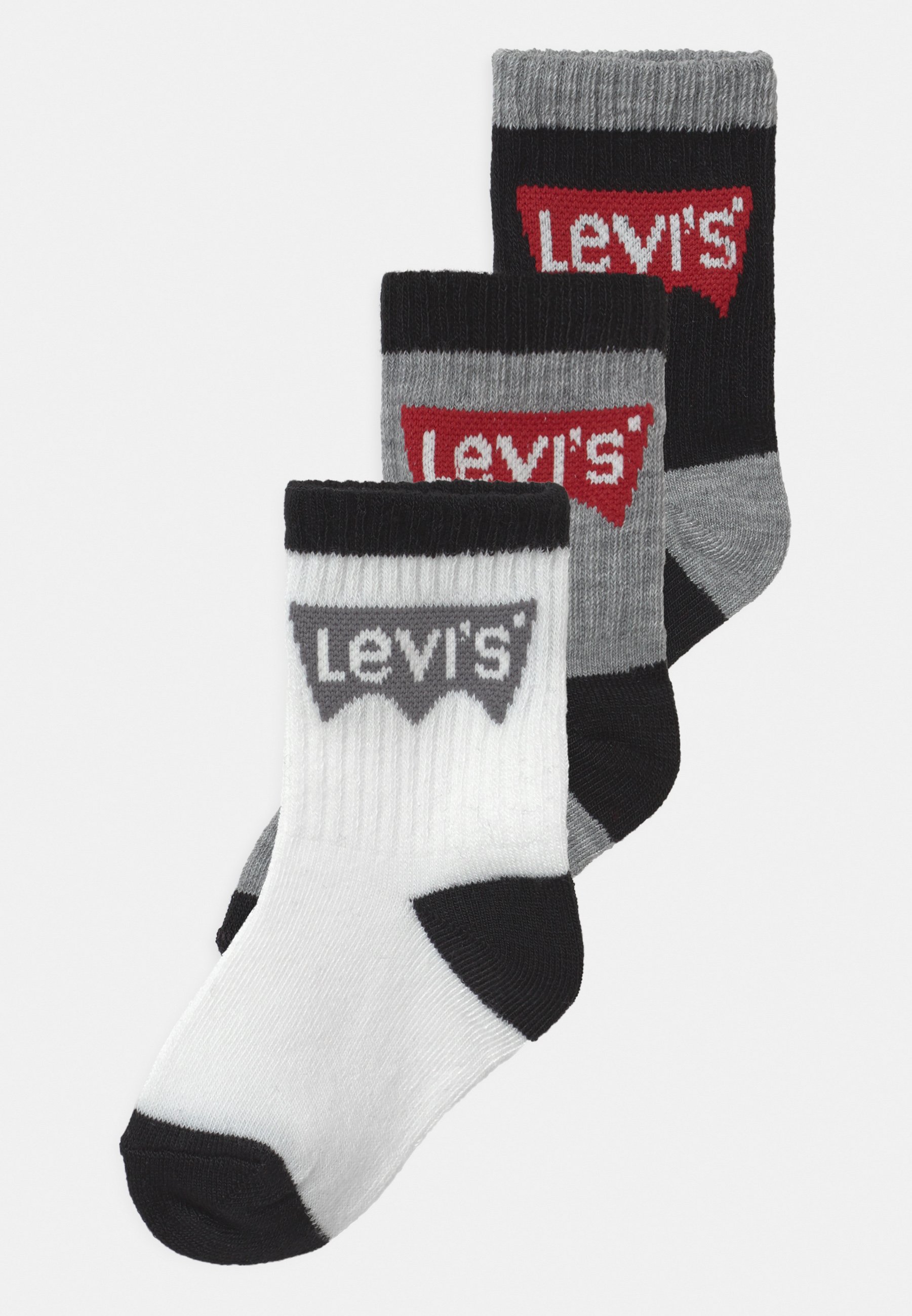 Levi's® BATWING REGULAR CUT 3 PACK UNISEX - Socks - black