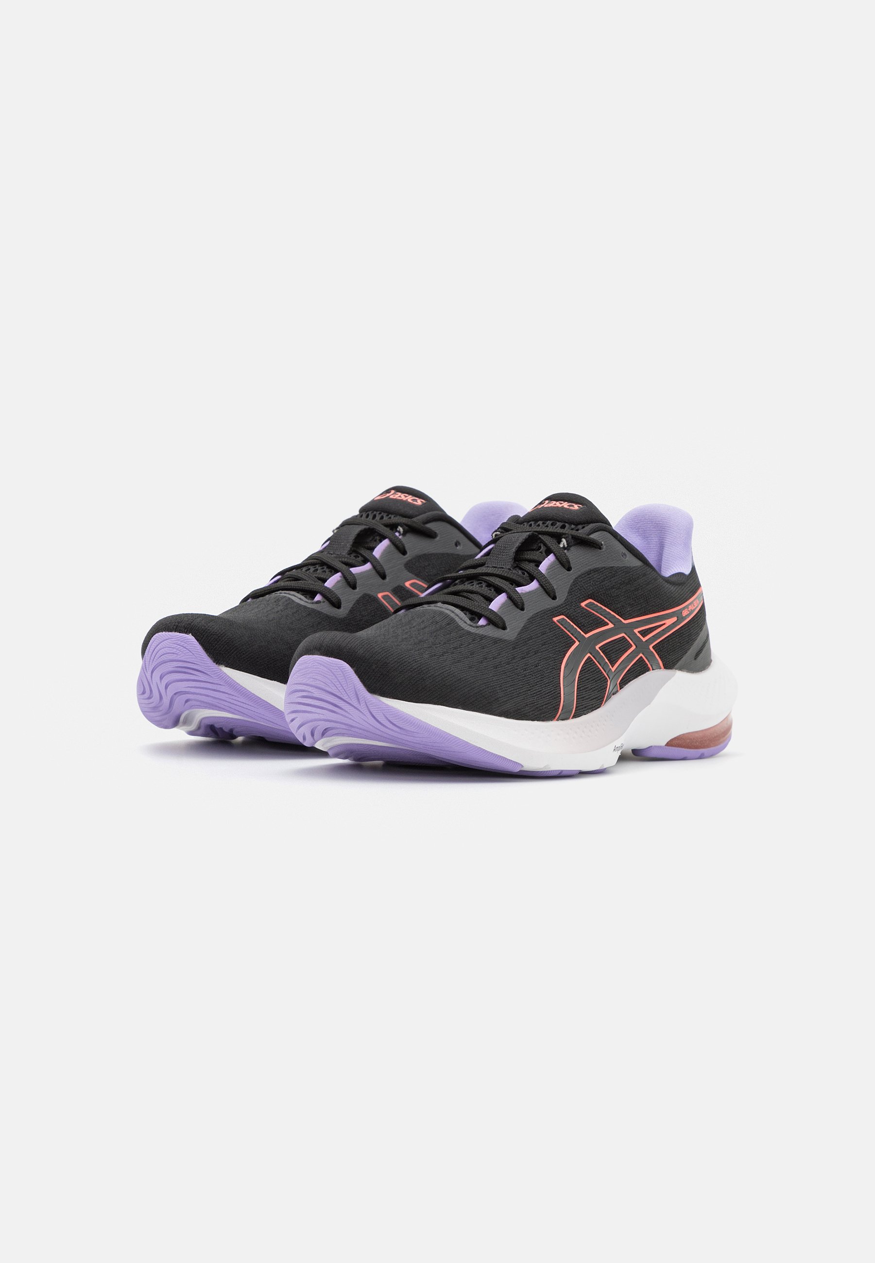 ASICS GEL PULSE 14 - Neutral running shoes - black/papaya/black