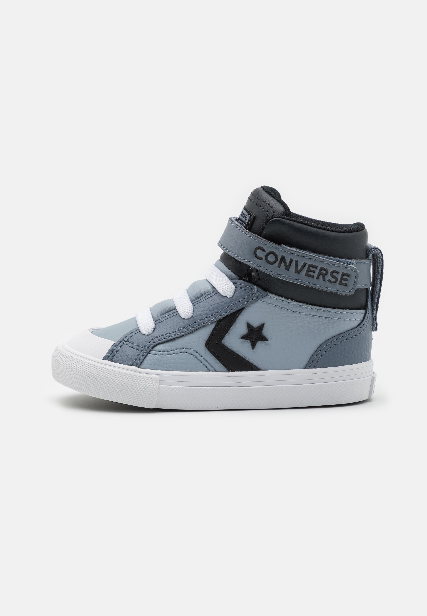Converse PRO BLAZE STRAP VINTAGE ATHLETIC TODDLER - High-top trainers - heirloom silver/black/white/light blue