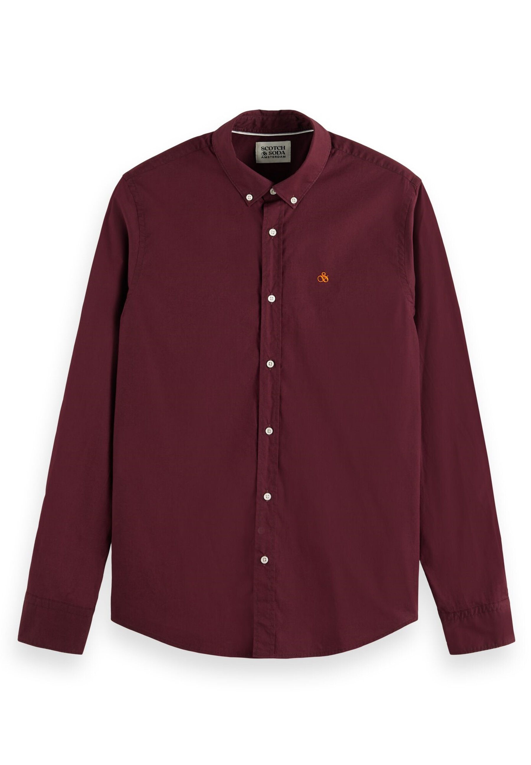 Scotch & Soda ESSENTIAL SOLID POPLIN  - Shirt - berry wine/berry