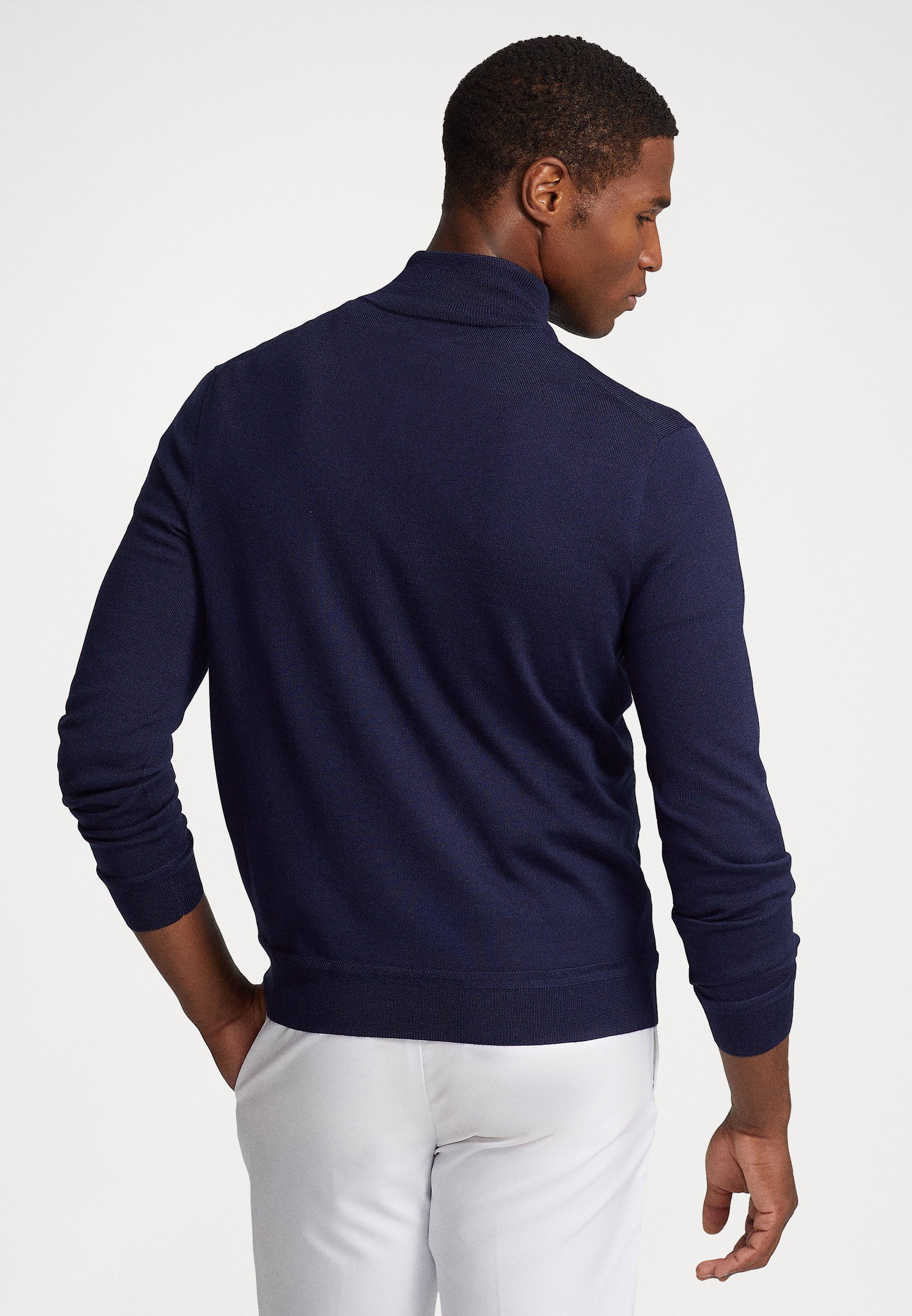 Polo Ralph Lauren LONG SLEEVE - Jumper - refined navy/white/dark blue
