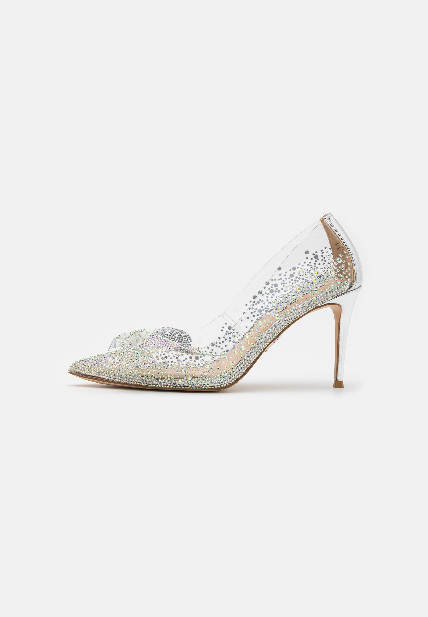 Steve Madden LUSCIOUS - High heels - clear/silver-coloured