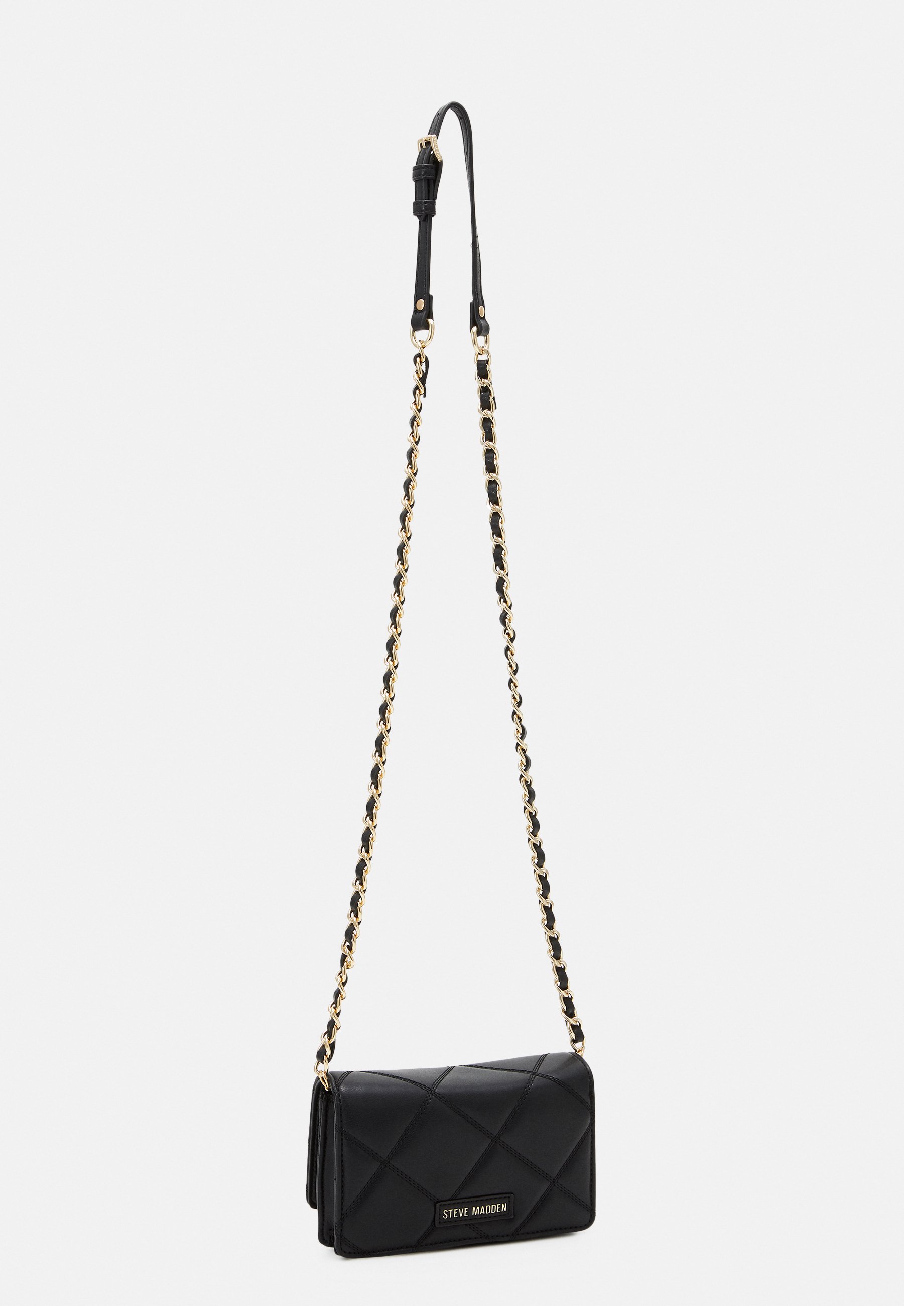 Steve Madden BENDUE - Across body bag - black/gold/black