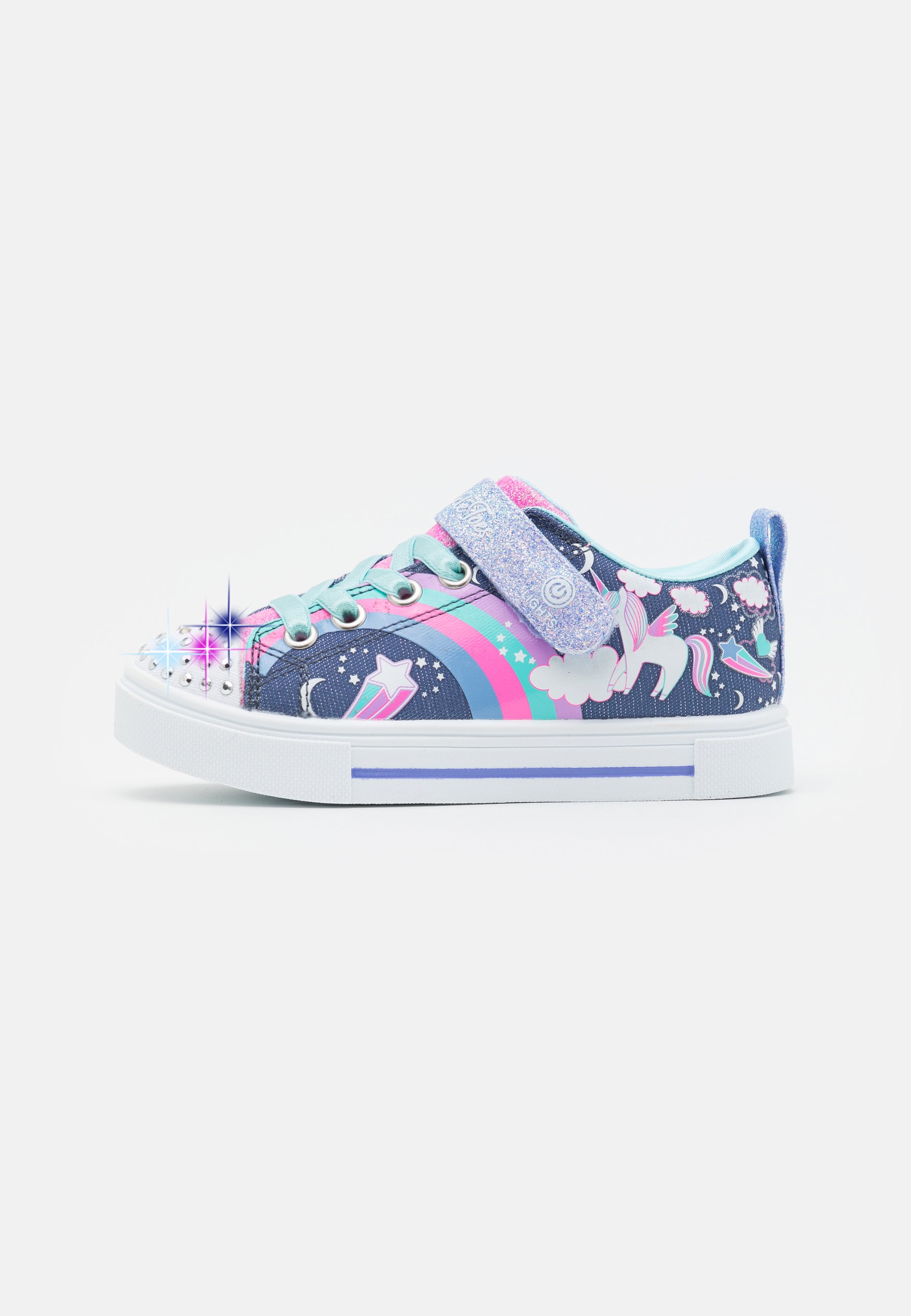 Skechers TWINKLE SPARKS - Trainers - navy/multicolor/dark blue