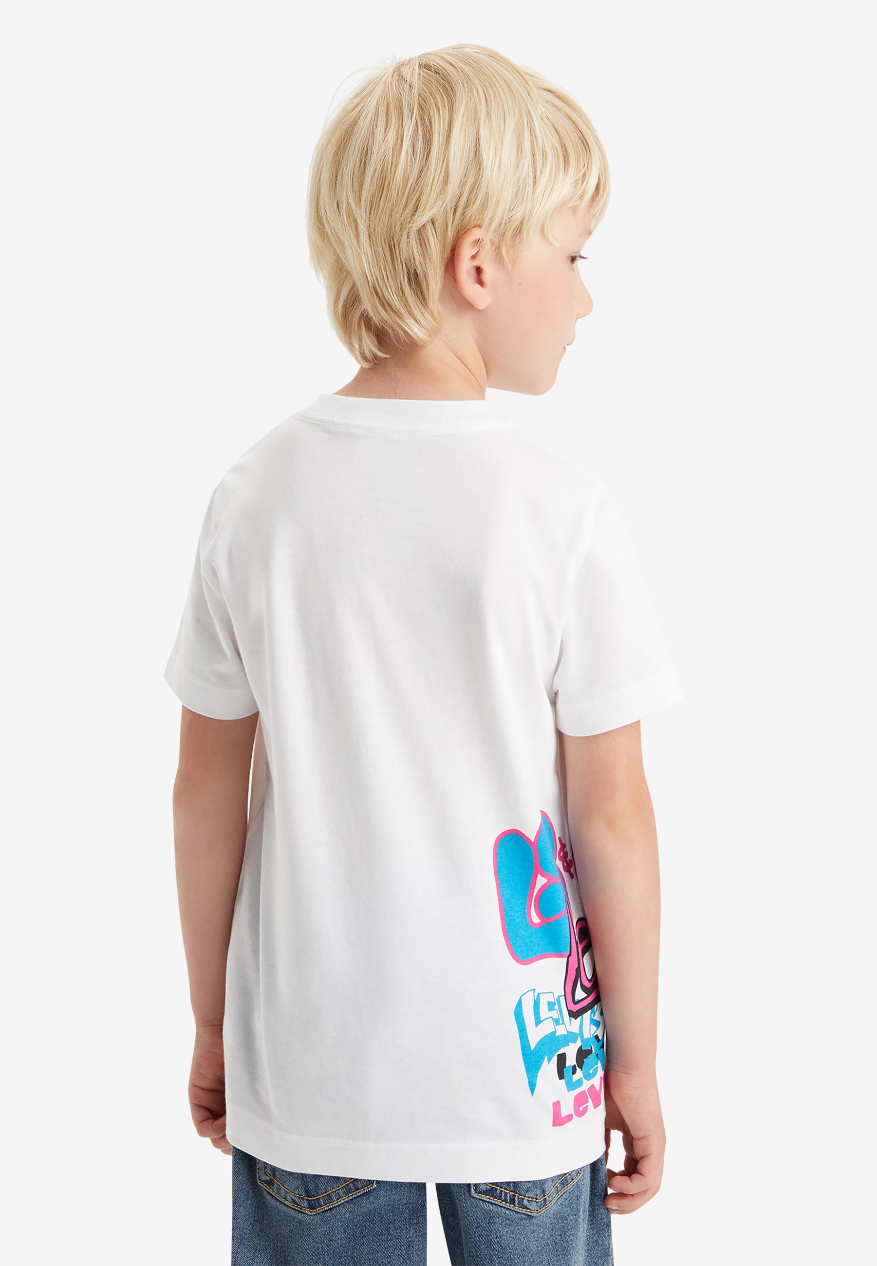 Levi's® TAG IT TEE - Print T-shirt - bright white/white
