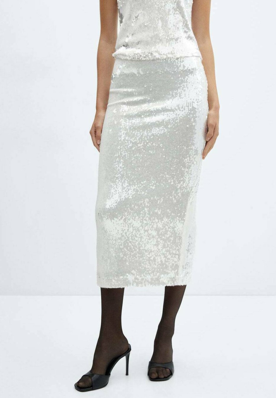Mango DEGRA - Pencil skirt - white