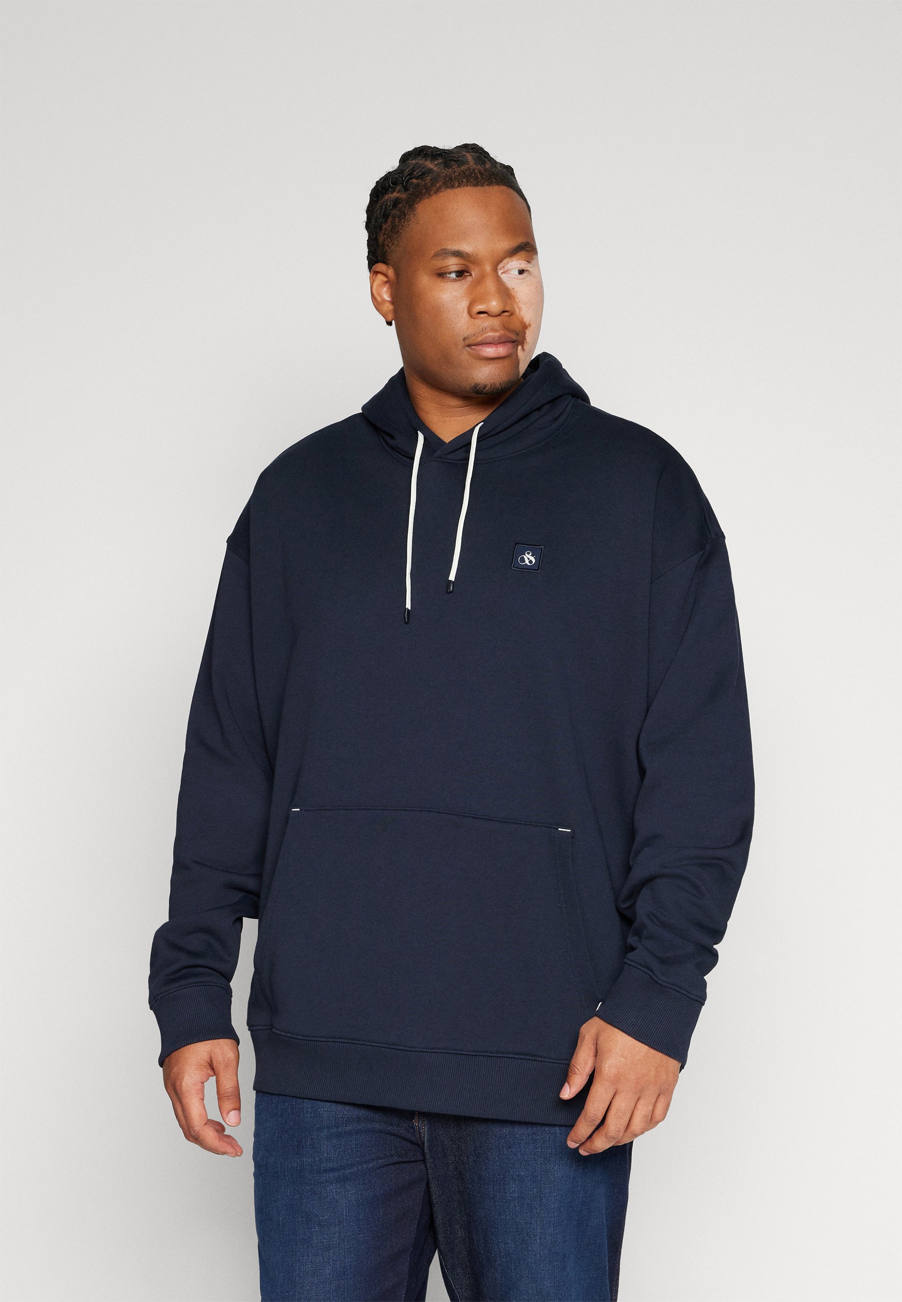 Scotch & Soda REGULAR FIT ESSENTIAL BADGE HOODIE - Hoodie - night/dark blue