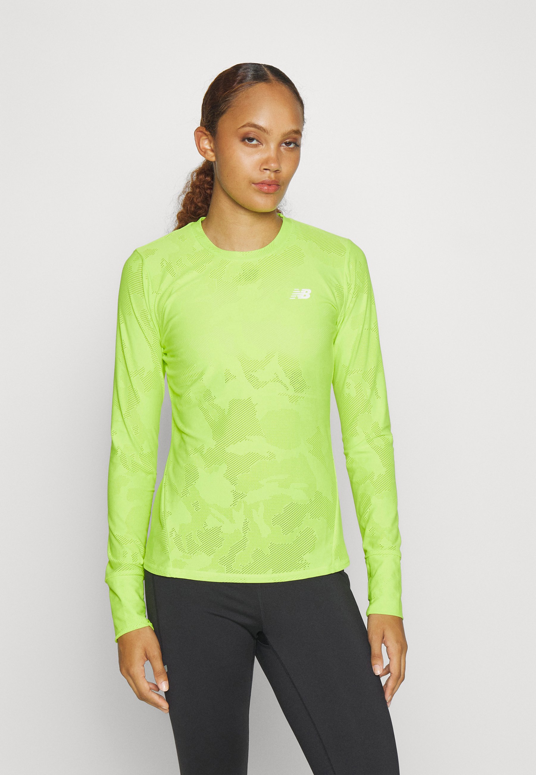 NB SPEED LONG SLEEVE - Long sleeved top - thirty watt/neon yellow