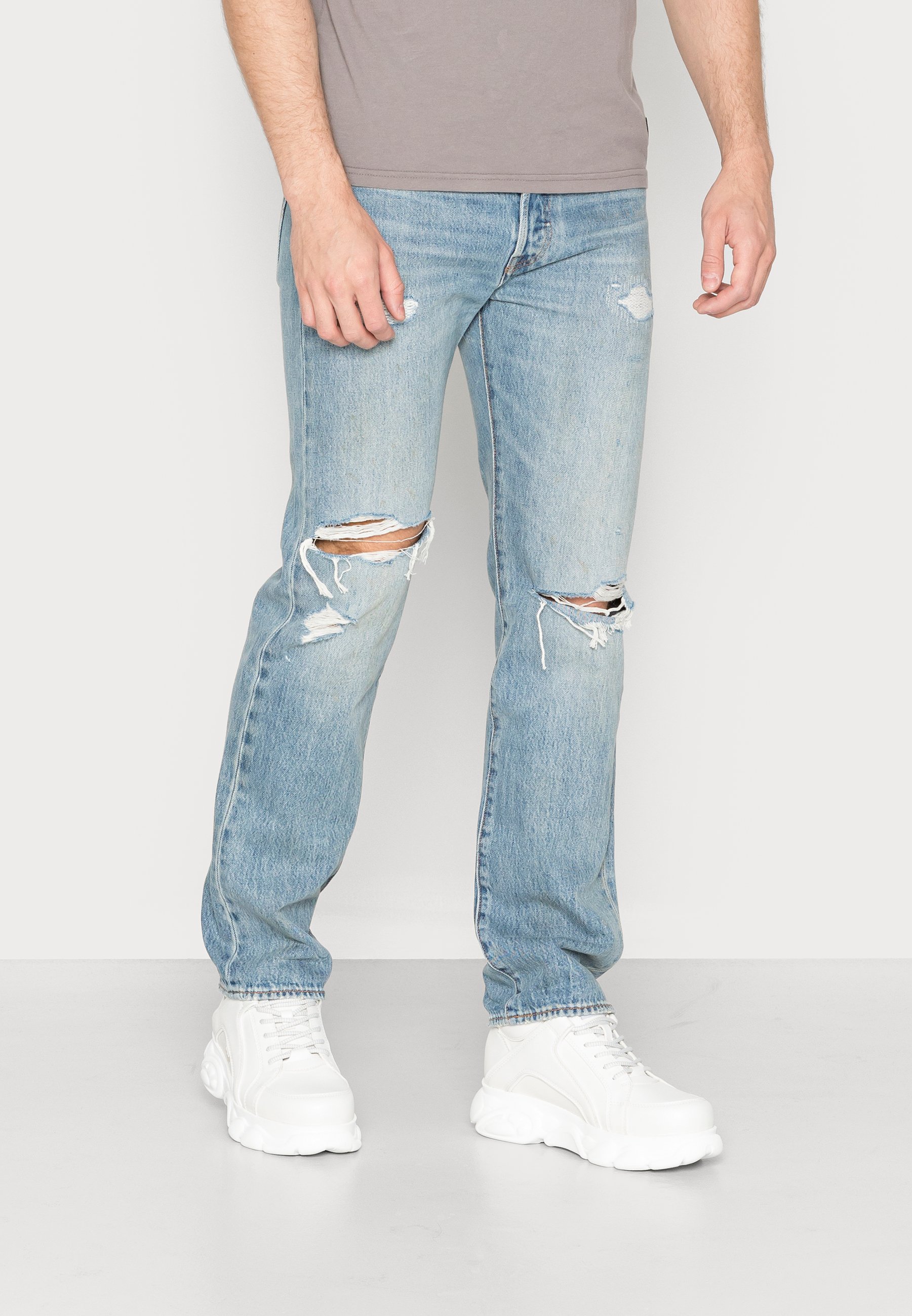 Levi's® 501® ORIGINAL - Straight leg jeans - light indigo destructed/light-blue denim