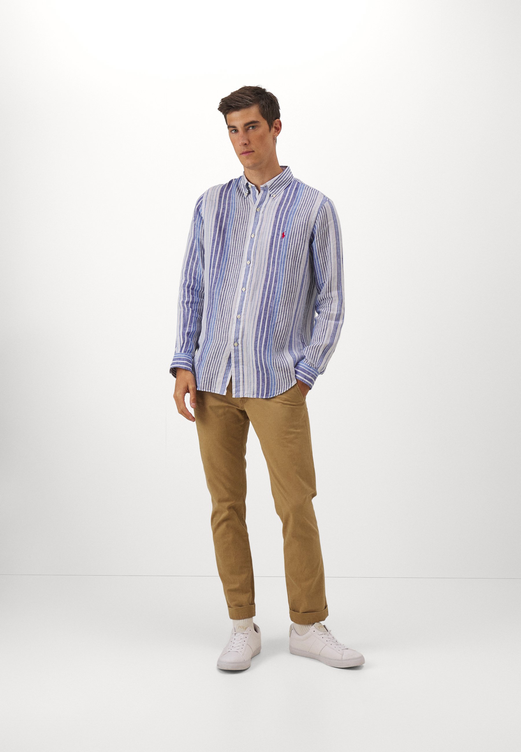 Polo Ralph Lauren LONG SLEEVE - Shirt - blue multi/multi-coloured