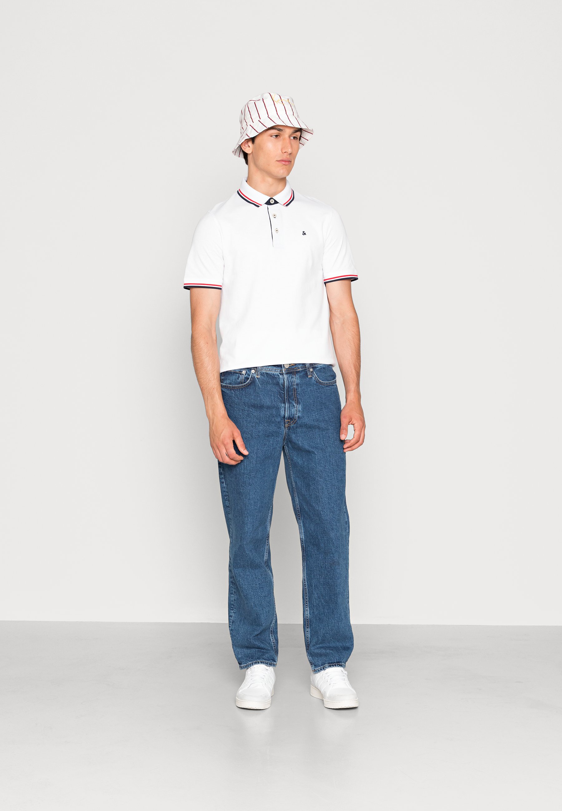 Jack &Jones EPAULOS SS NOOS - Polo shirt - white