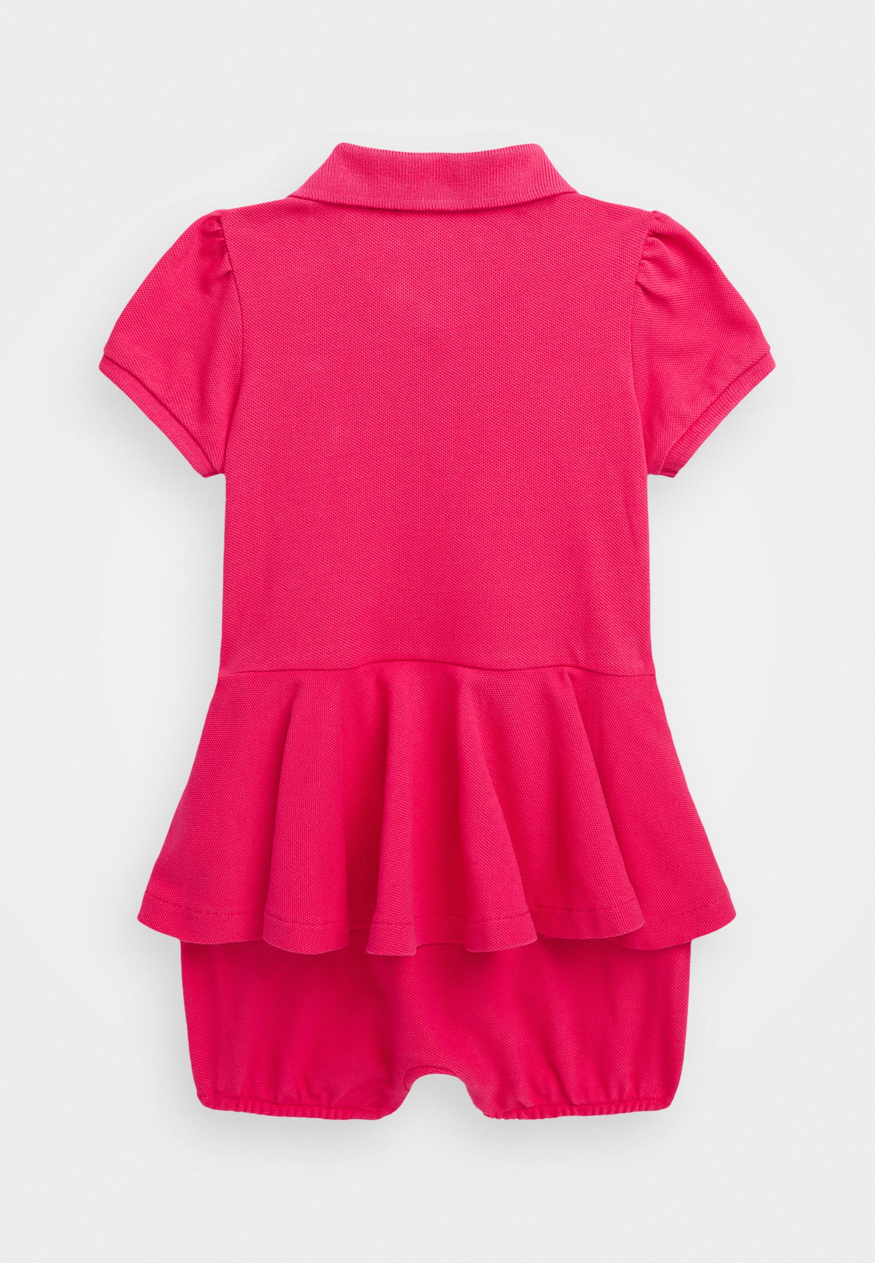Polo Ralph Lauren PEPLUM ONE PIECE SHORTALL - Jumpsuit - vibrant pink/pink