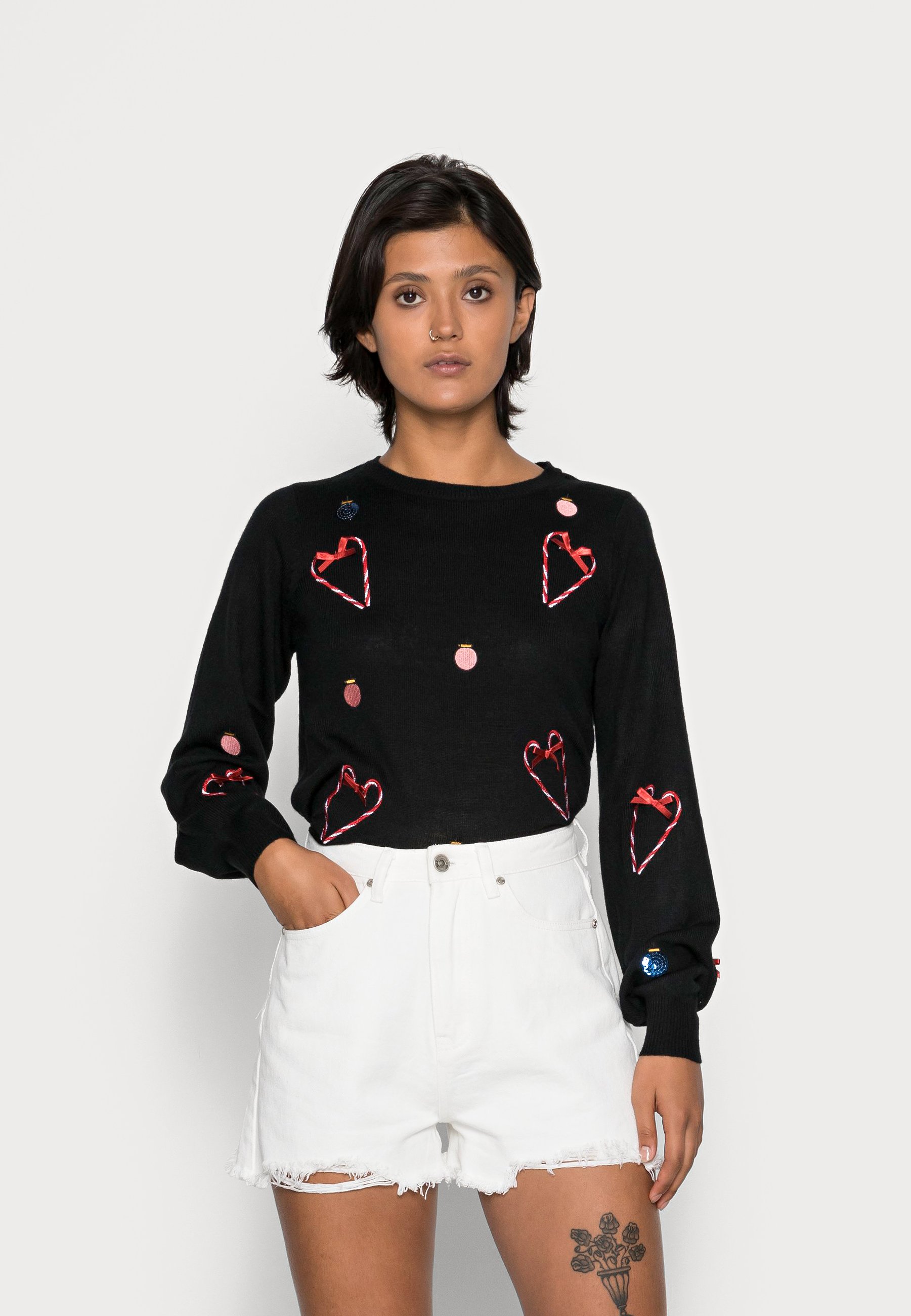 Vero Moda VMJOLLY BALLOON - Jumper - black