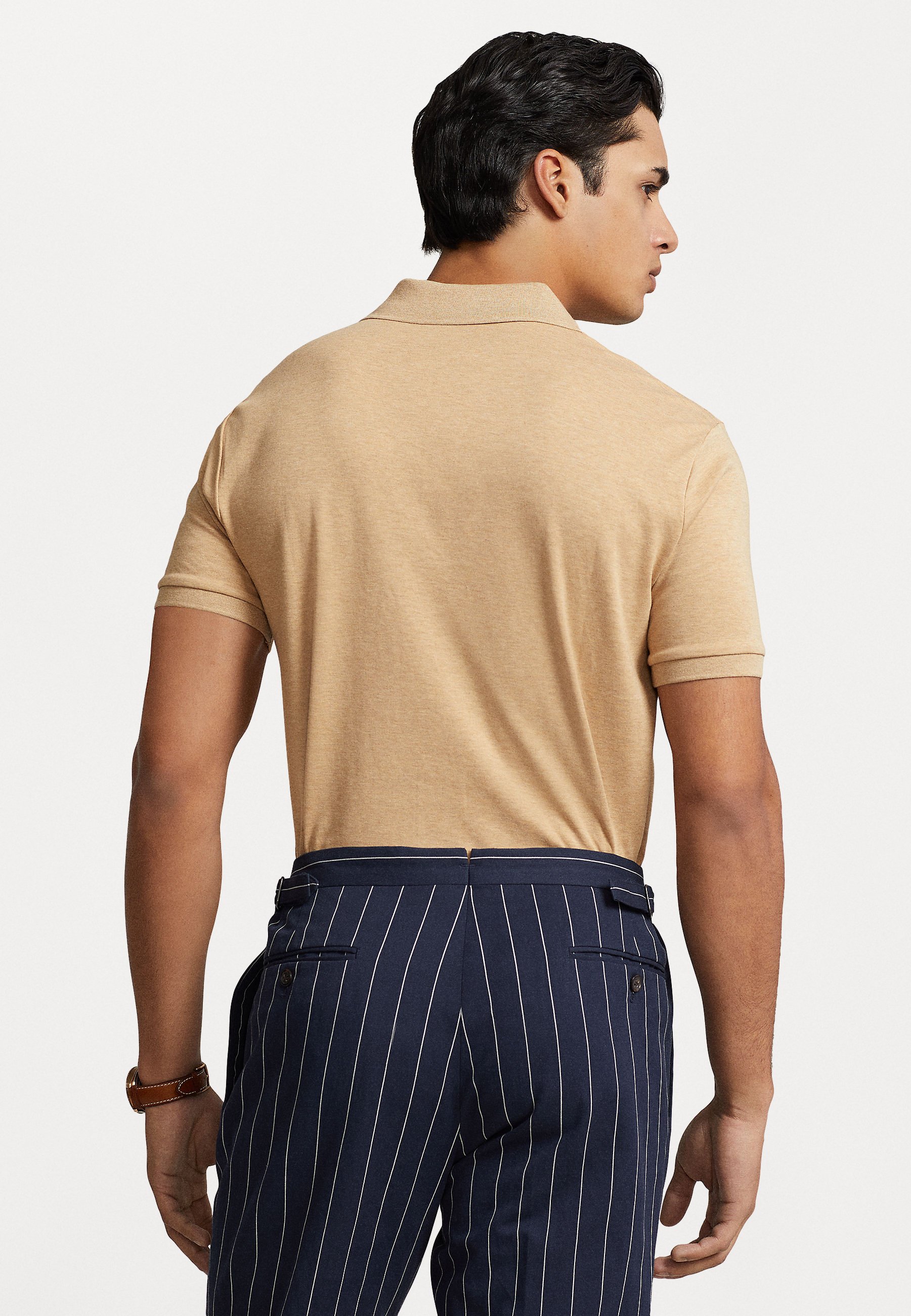 Polo Ralph Lauren SHORT SLEEVE - Polo shirt - classic camel heather/taupe