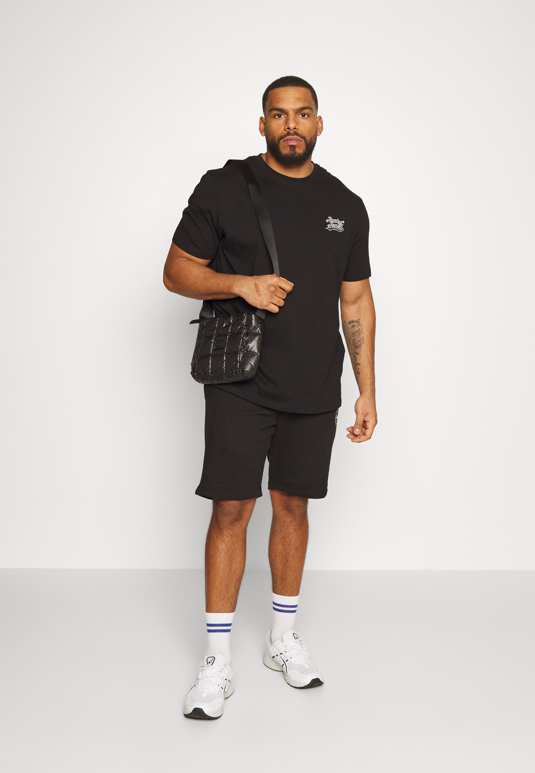 Jack &Jones JORTREVOR TEE CREW NECK  - Print T-shirt - black