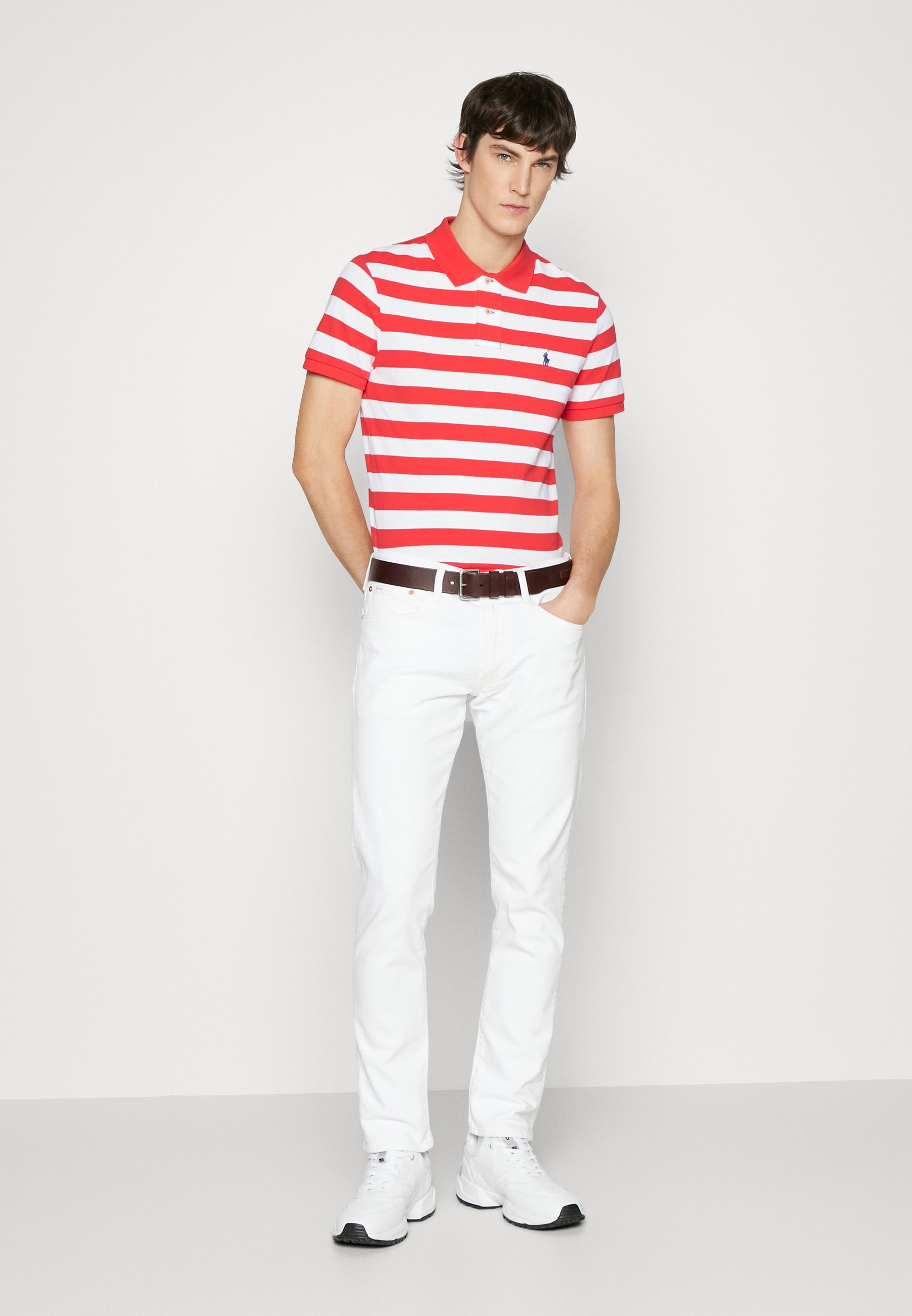 Polo Ralph Lauren SHORT SLEEVE - Polo shirt - red reef/white/red