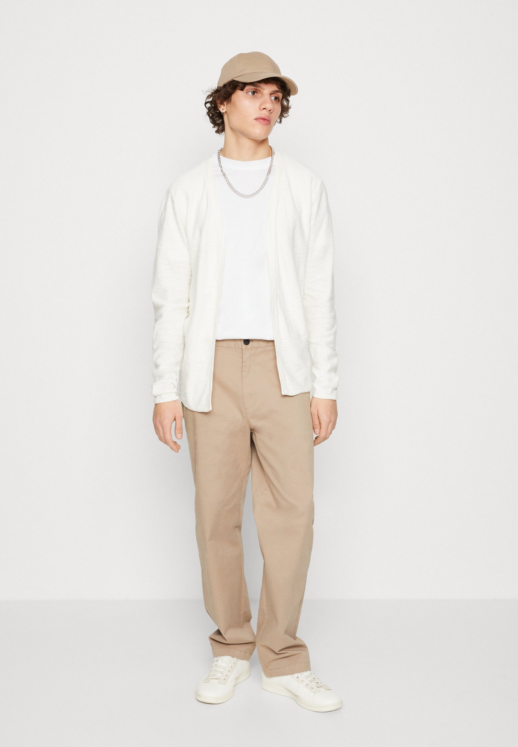 Jack &Jones JJSCLUB OPEN CARDIGAN - Cardigan - cloud dancer/off-white