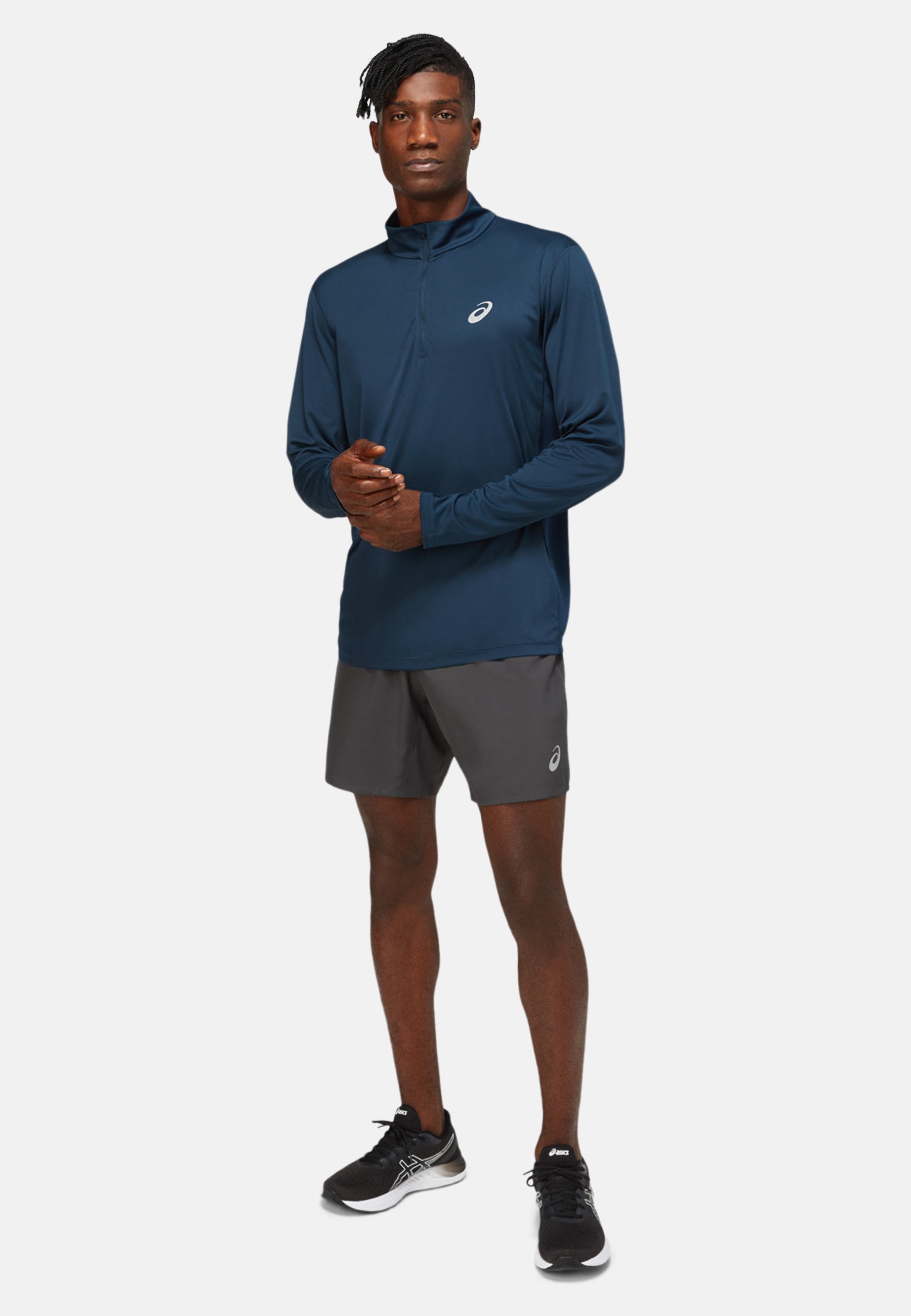 ASICS CORE LS 1/2 ZIP TOP - Long sleeved top - french blue/blue