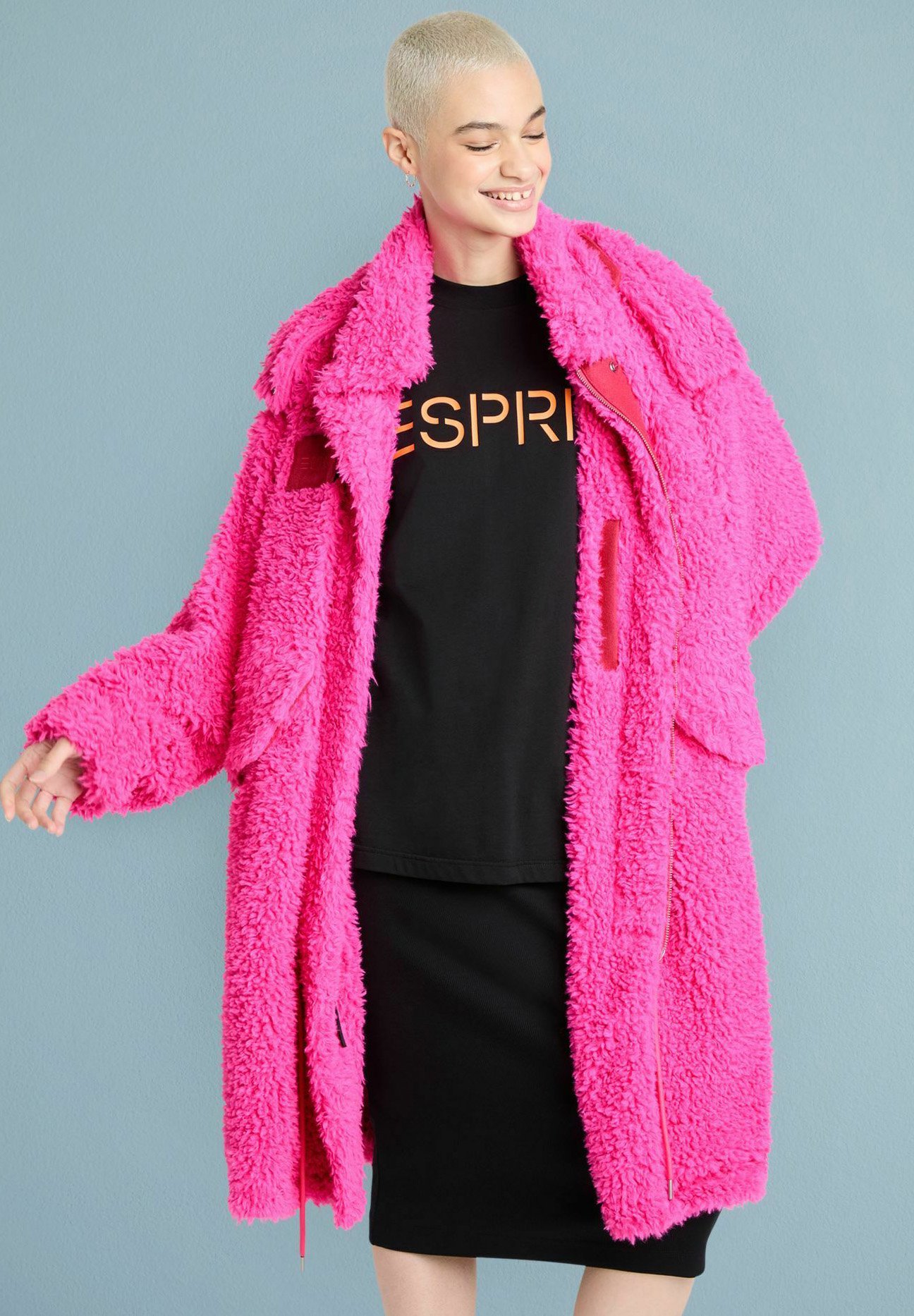 Esprit WEBFELL - Parka - pink fuchsia/pink