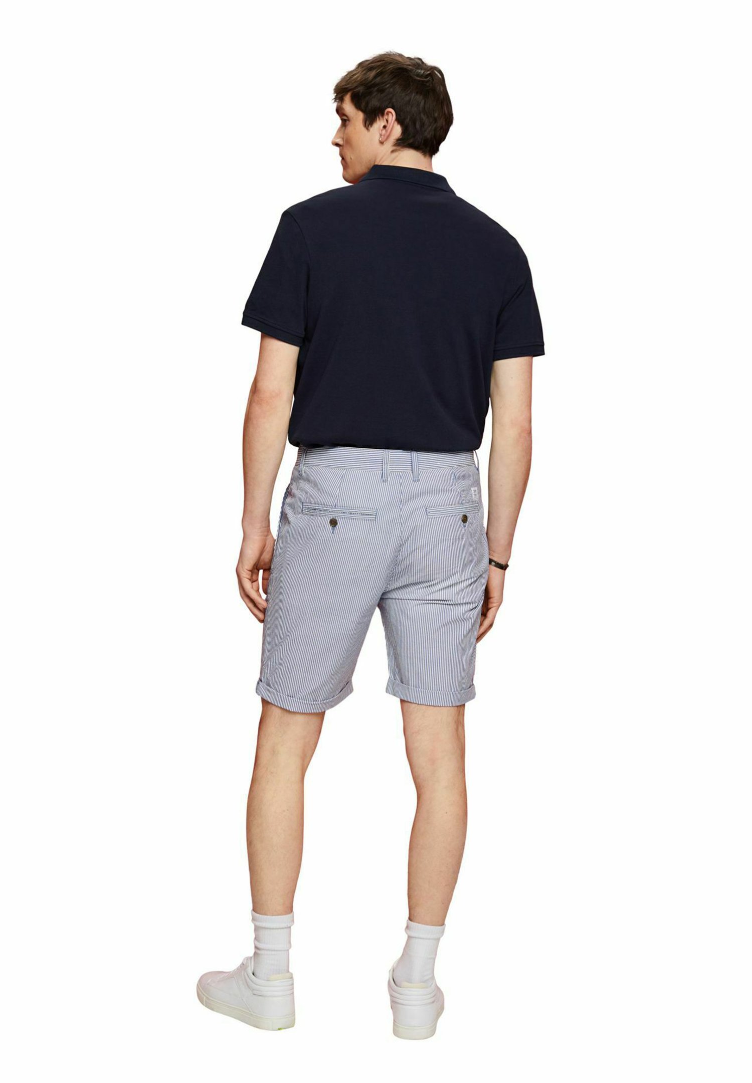 Esprit GESTREIFTE  - Shorts - blue