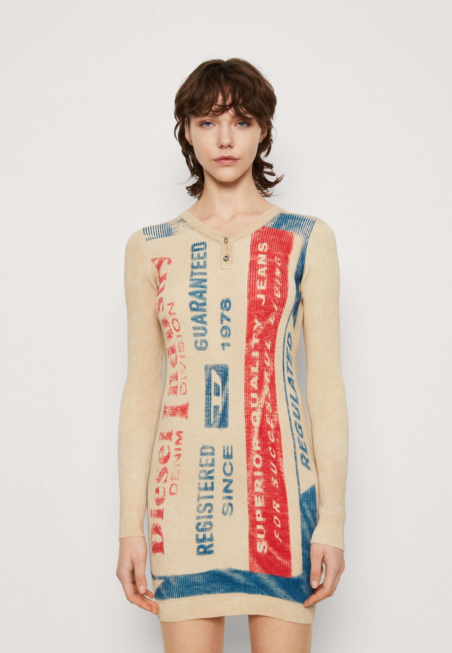 Diesel M-AELLE - Jumper dress - beige