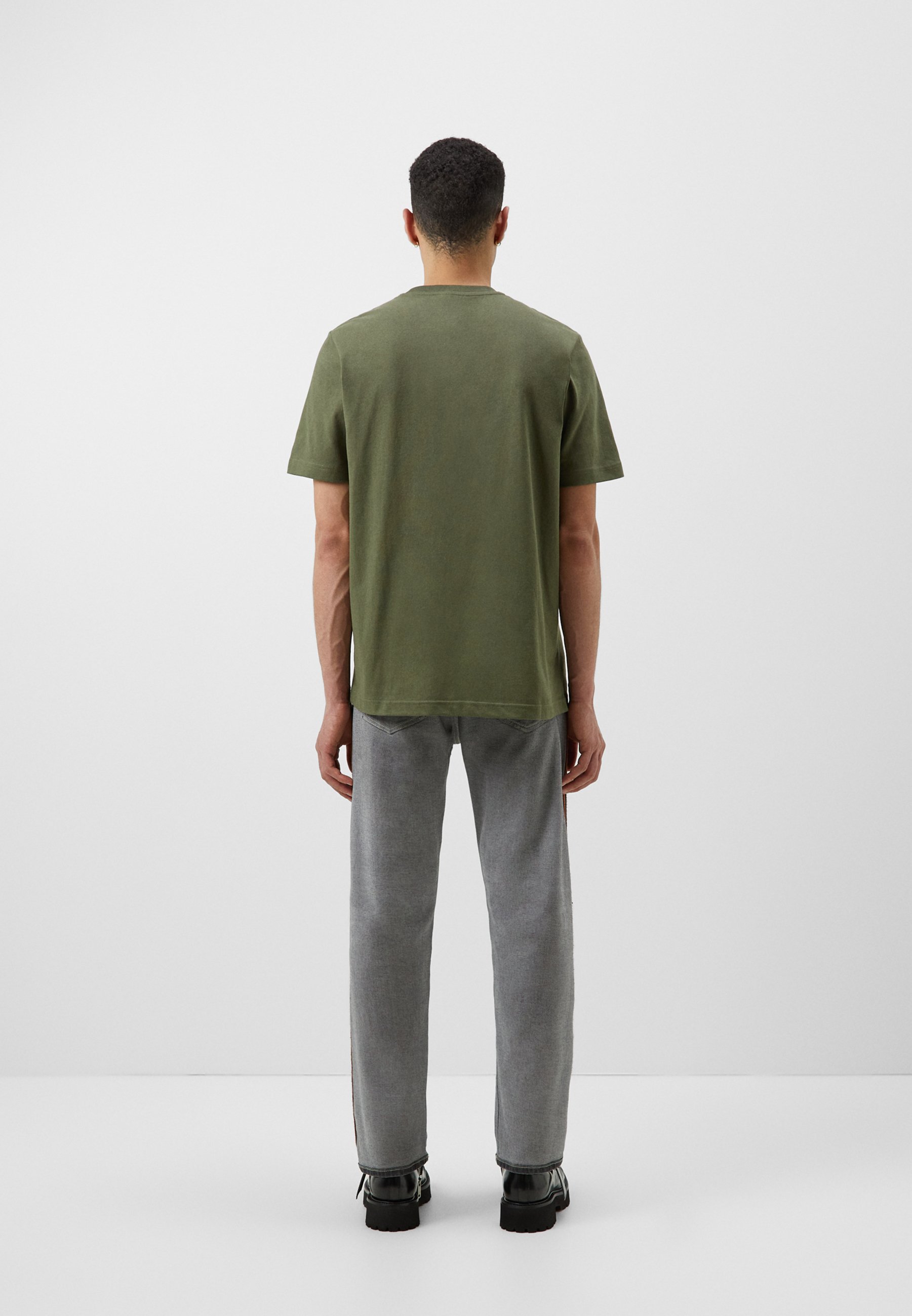 Diesel JUST BIGOVAL - Print T-shirt - olive