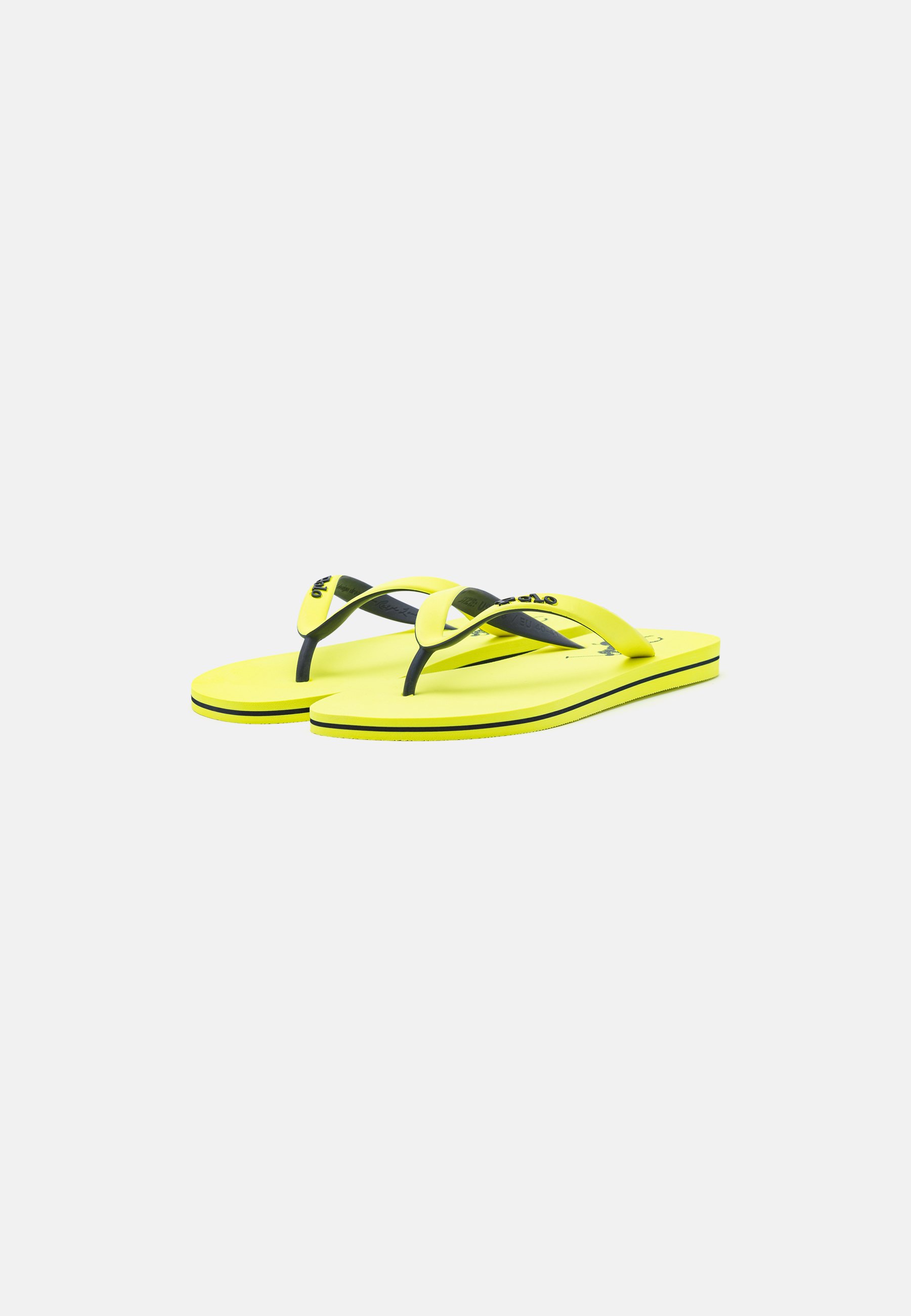 Polo Ralph Lauren BOLT UNISEX - Pool shoes - safety yellow/navy/yellow