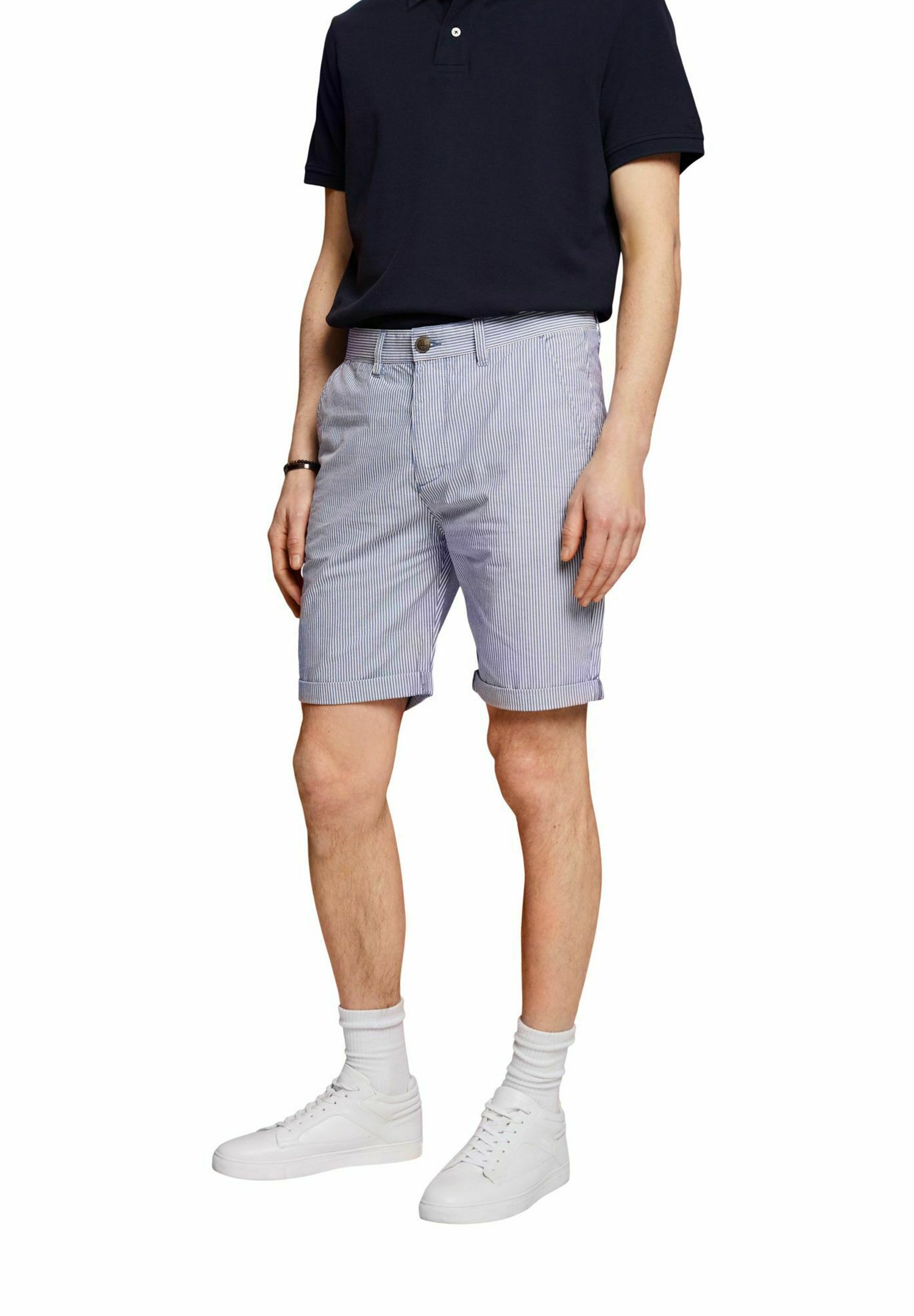 Esprit GESTREIFTE  - Shorts - blue