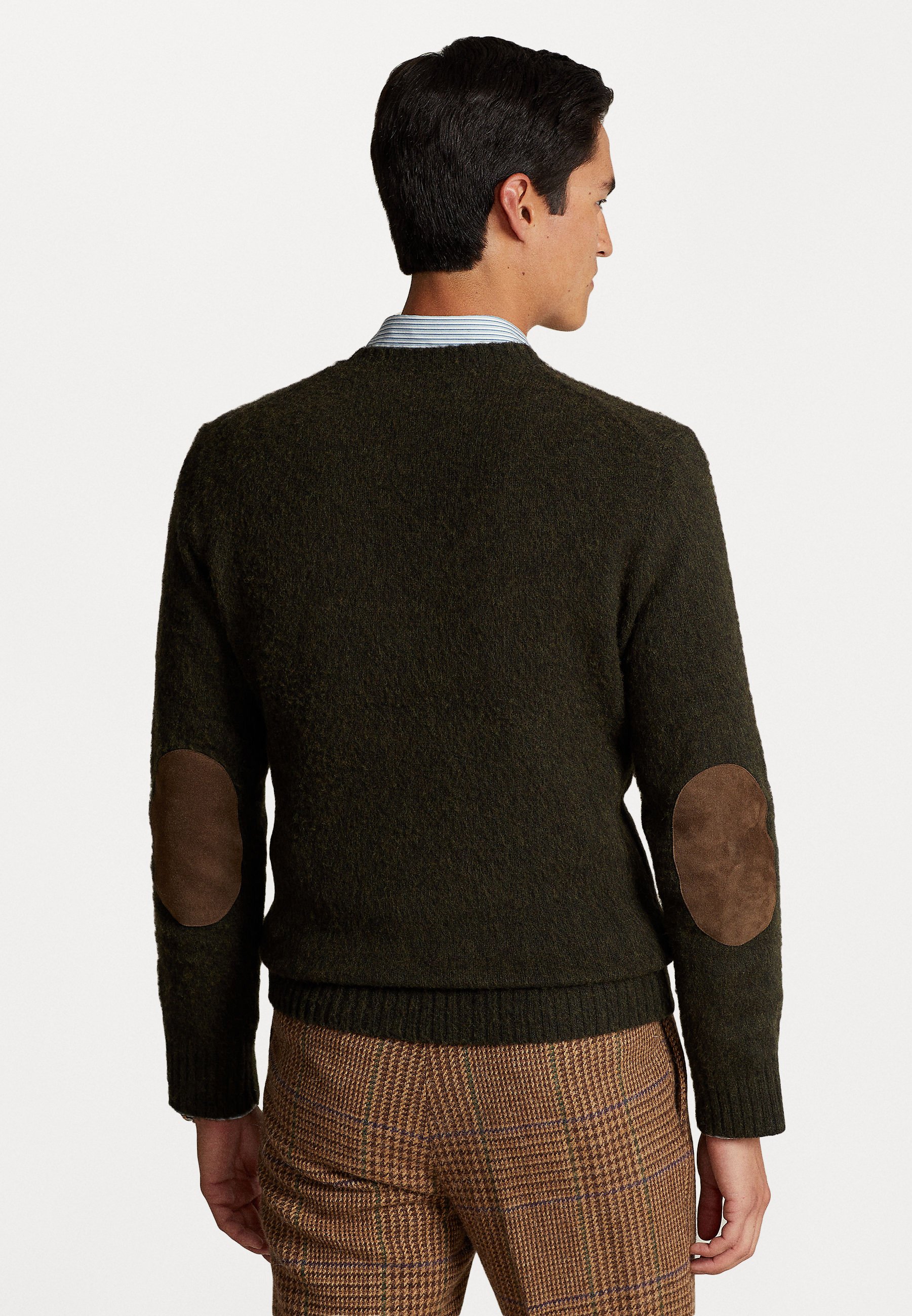 Polo Ralph Lauren LONG SLEEVE - Jumper - dark olive heather/olive
