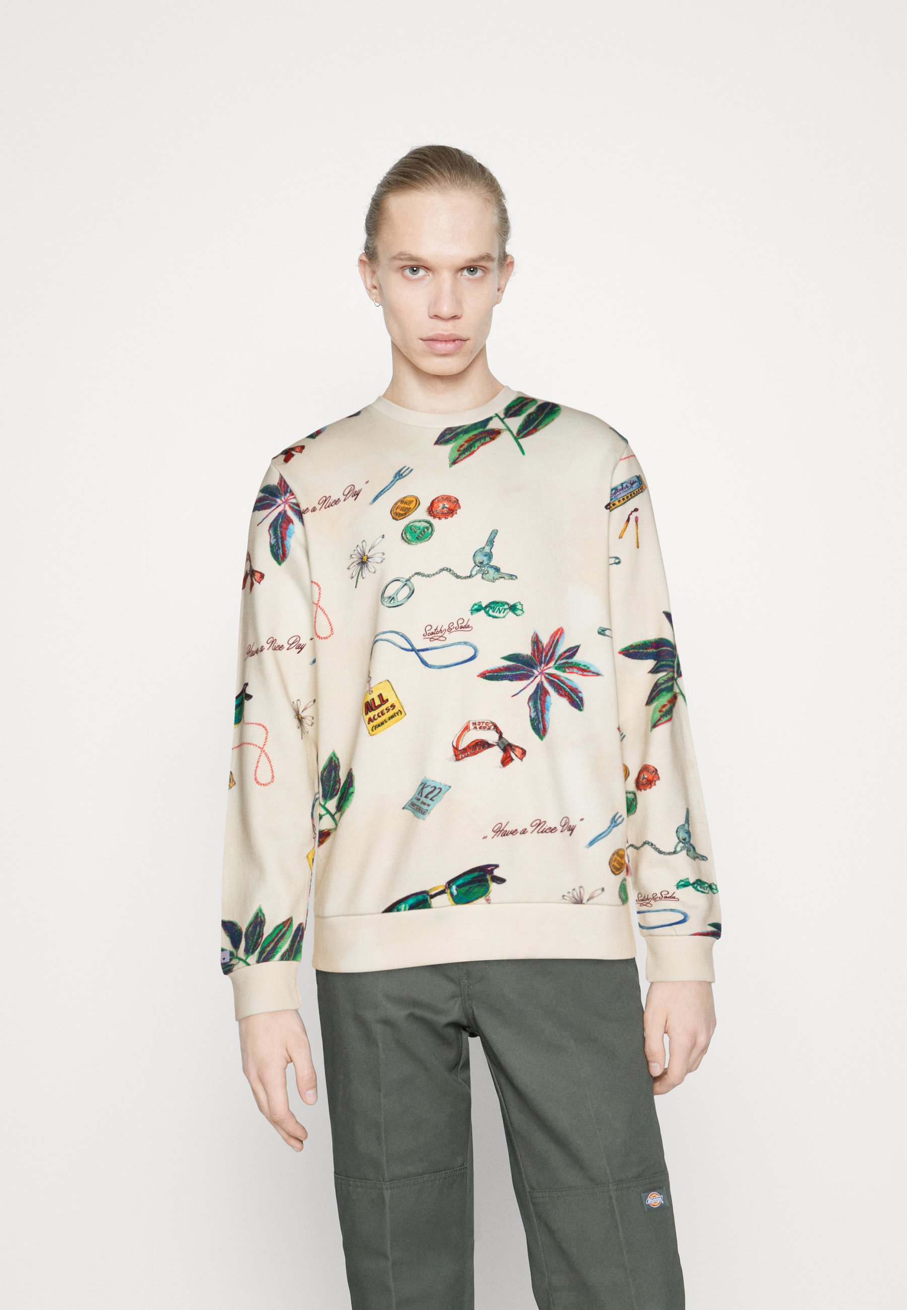 Scotch & Soda Sweatshirt - festival trinkets/off-white