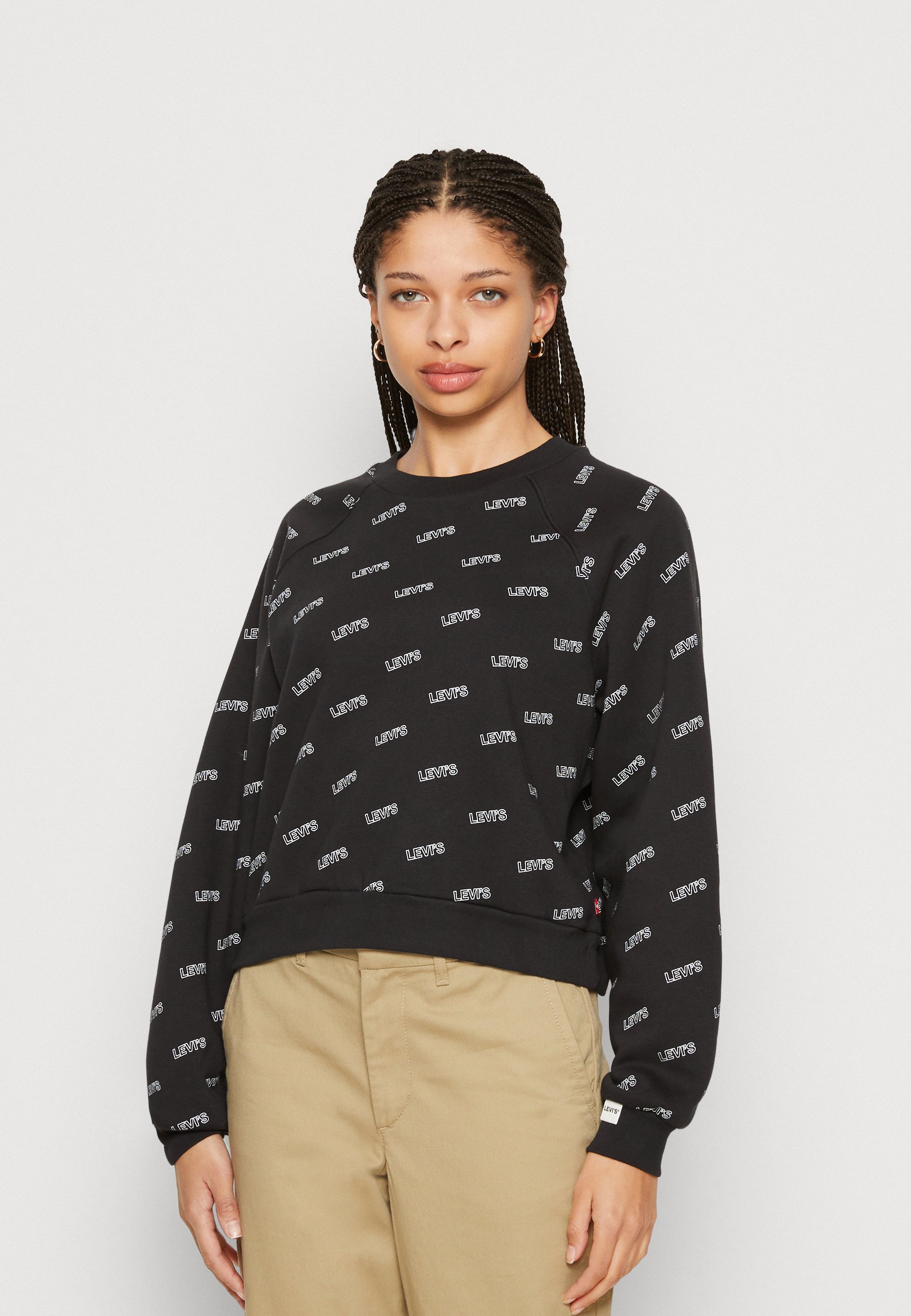 Levi's® VINTAGE RAGLAN CREW - Sweatshirt - caviar/black
