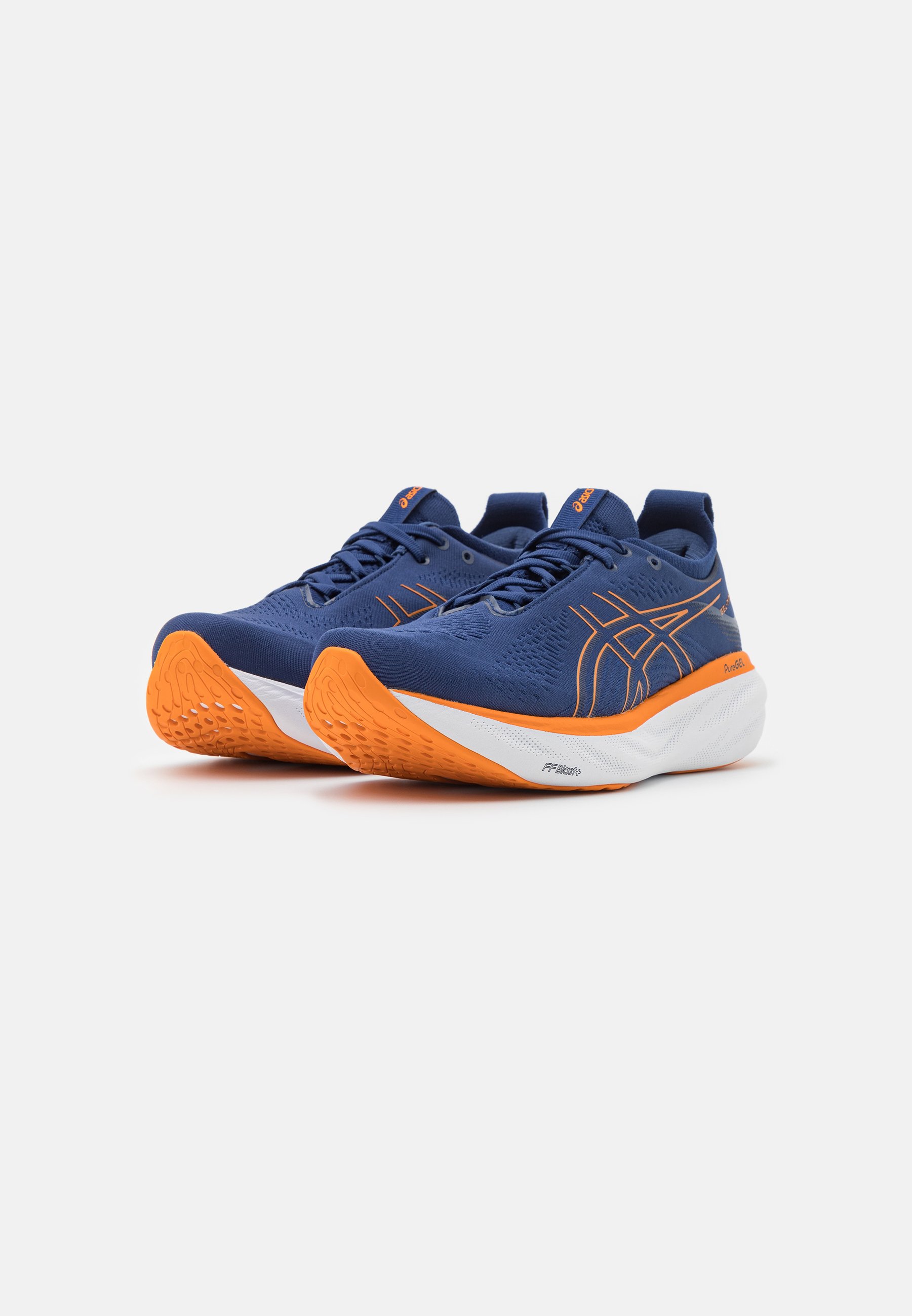 ASICS NIMBUS 25 - Neutral running shoes - deep ocean/bright orange/blue