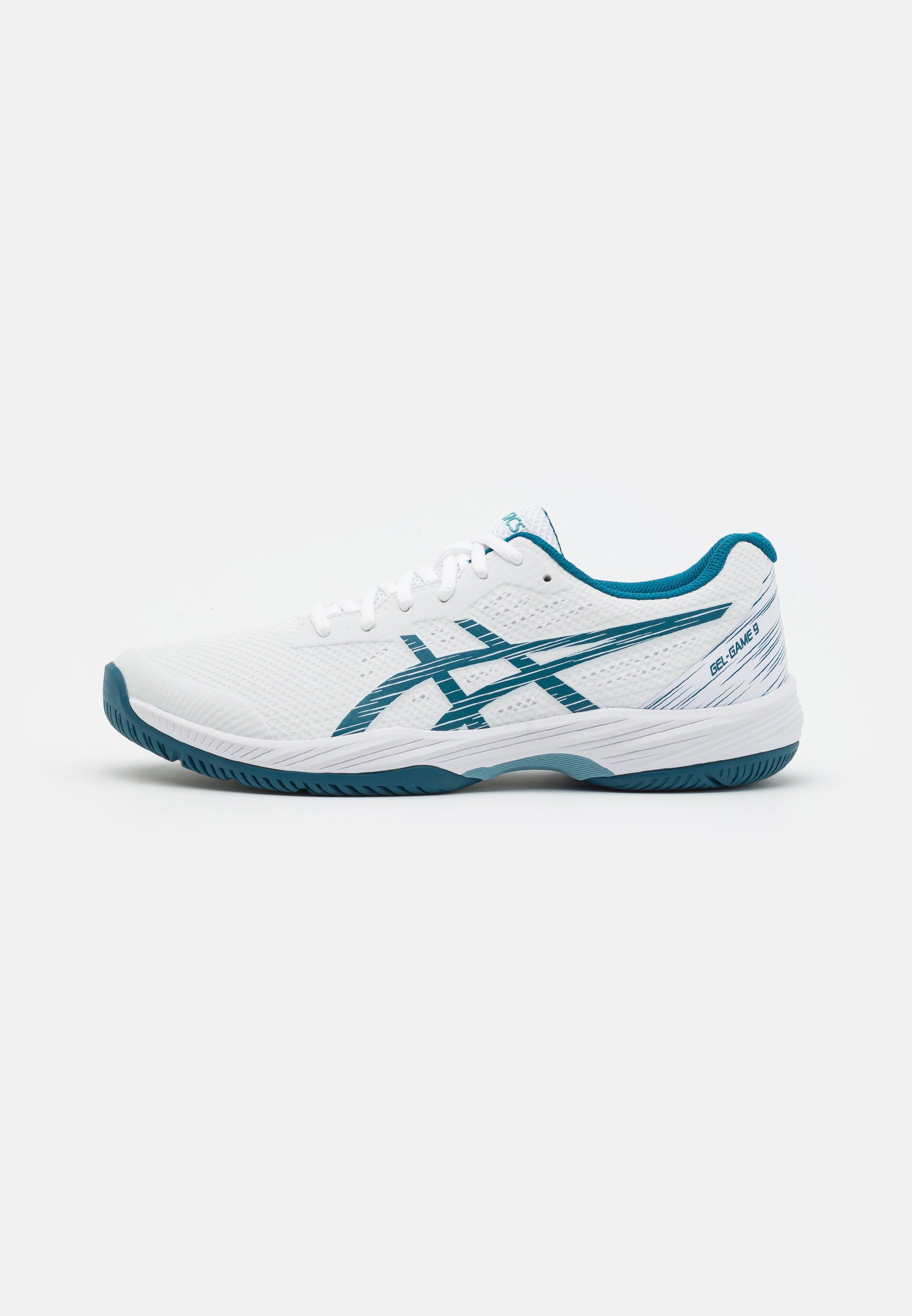 ASICS GEL GAME 9 - Multicourt tennis shoes - white/restful teal/white