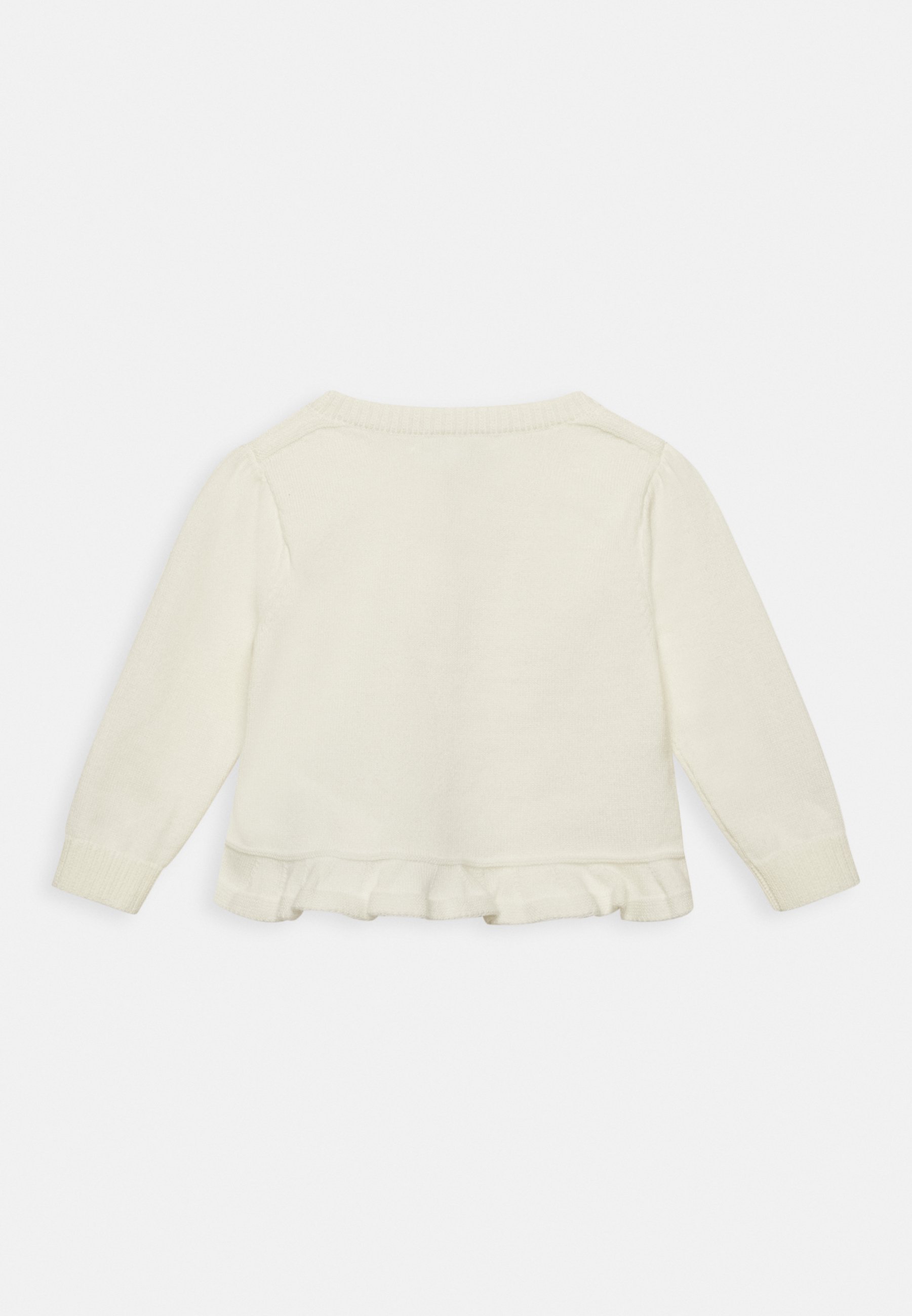 Polo Ralph Lauren PEPLUM CARD - Cardigan - clubhouse cream/off-white