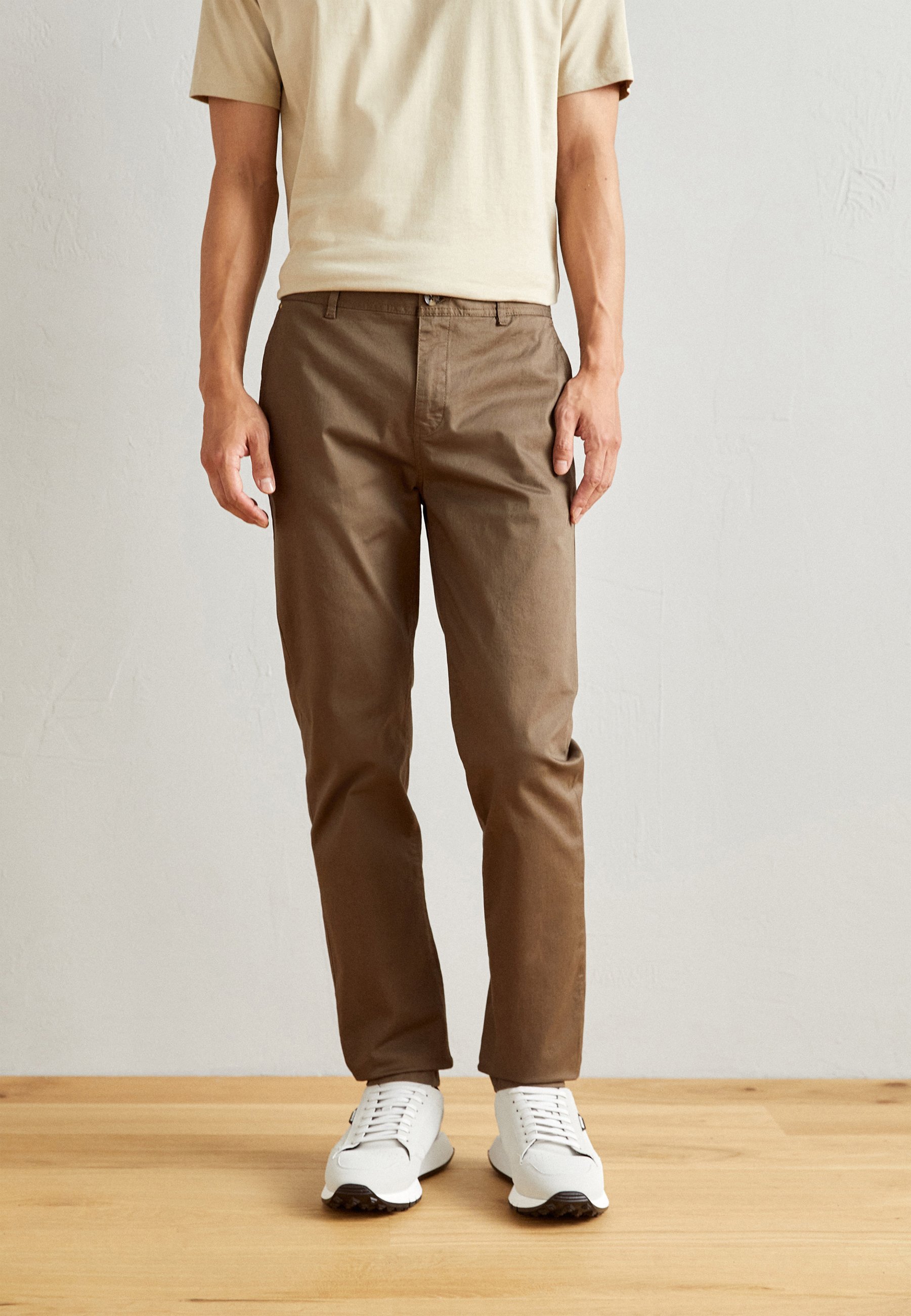 Scotch & Soda ESSENTIALS STUART  - Chinos - dark taupe/taupe