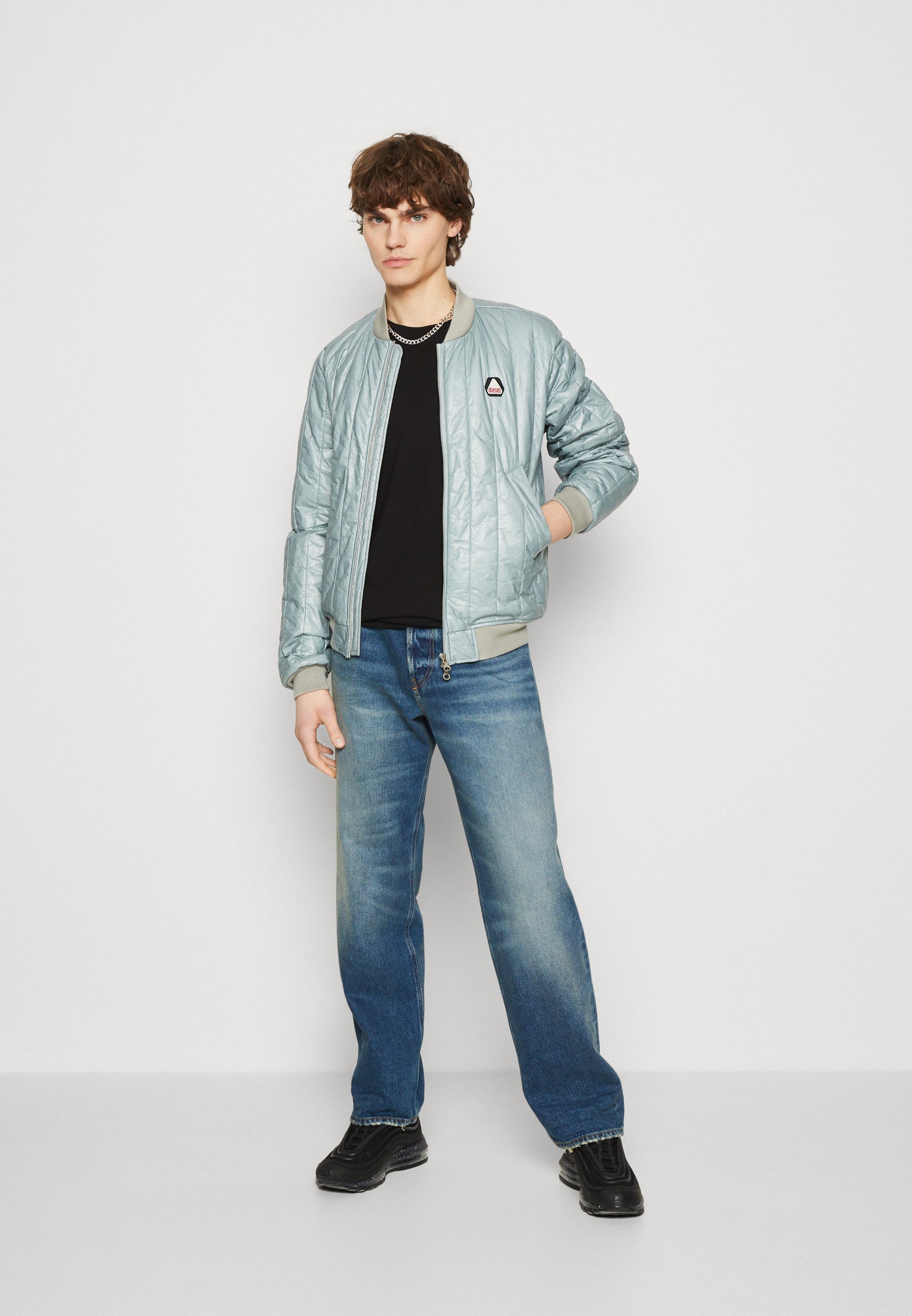 Diesel ROTH - Bomber Jacket - blue/gray/blue