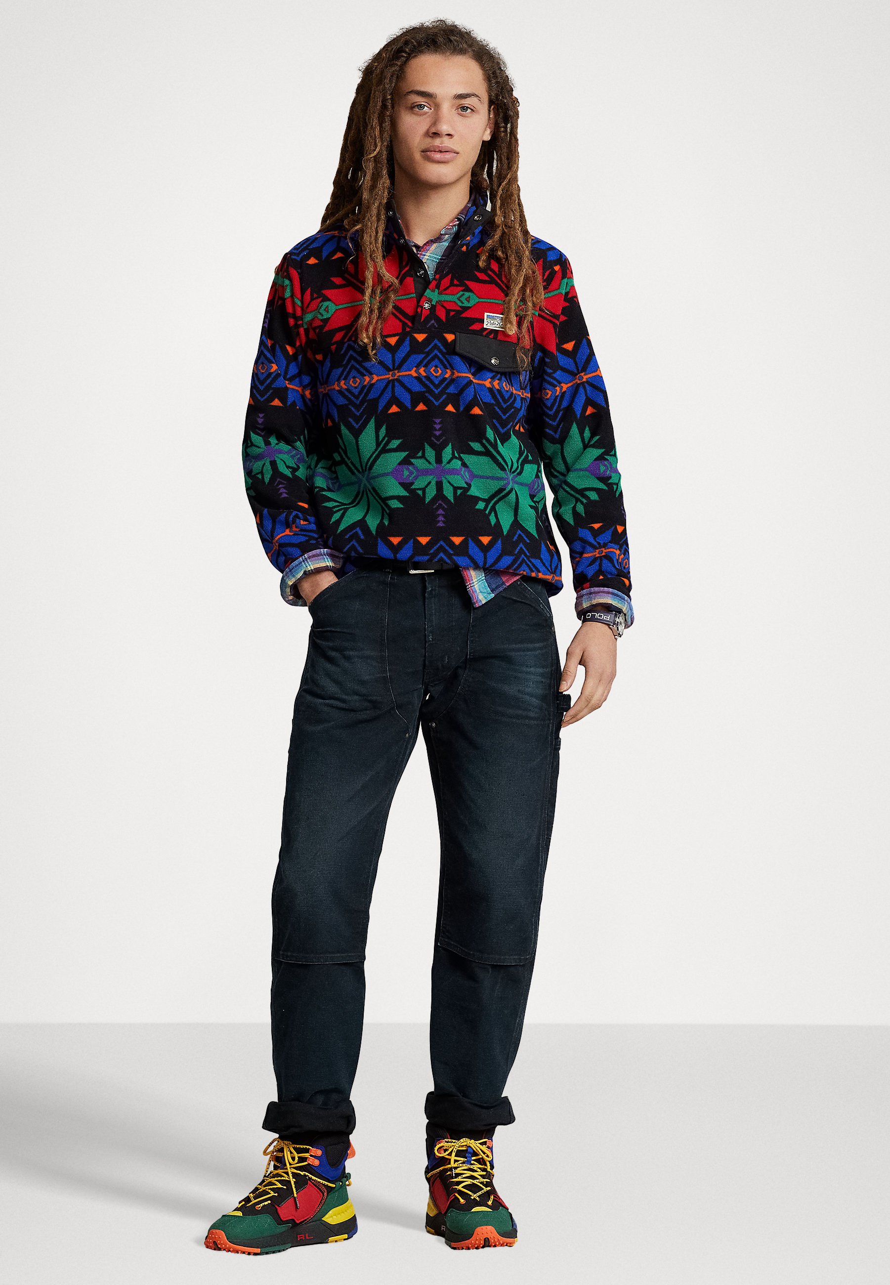 Polo Ralph Lauren LONG SLEEVE - Fleece jumper - black