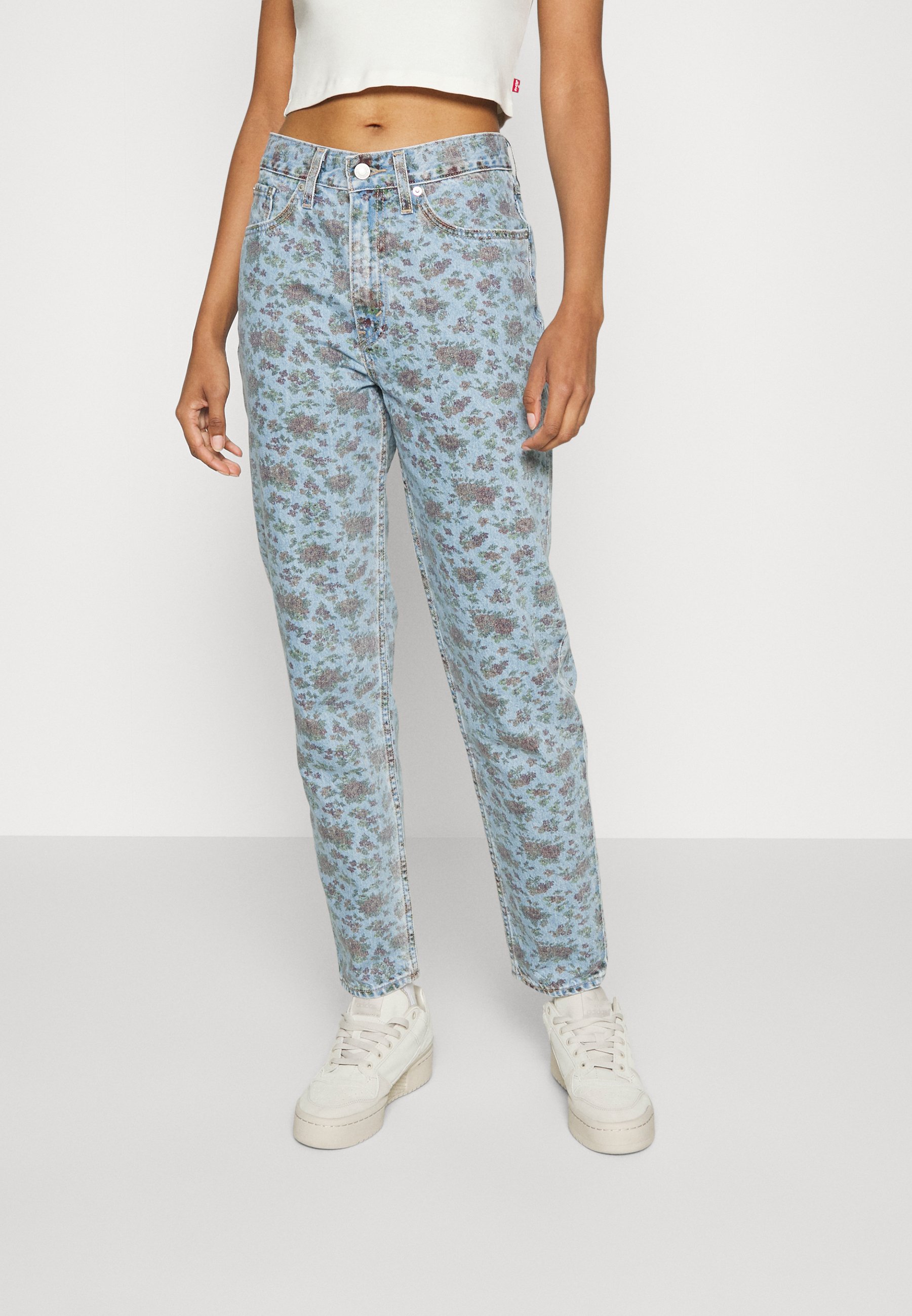 Levi's® 80's MOM - Jeans Tapered Fit -  indigo pattern/multi-coloured