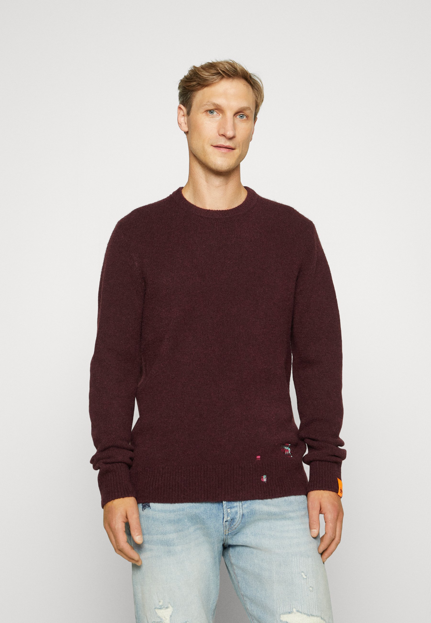 Scotch & Soda REGULAR FIT SOFTY - Jumper - berry wine/berry