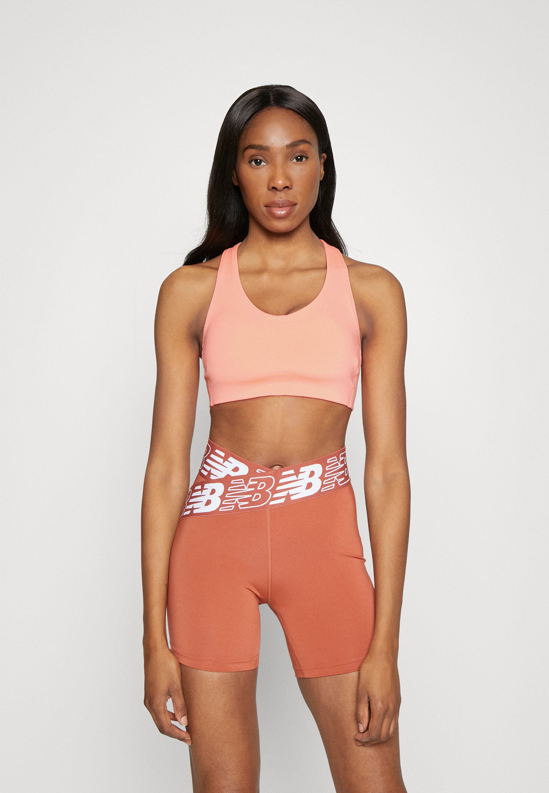 NB FUEL BRA - Medium support sports bra - grapefruit/red