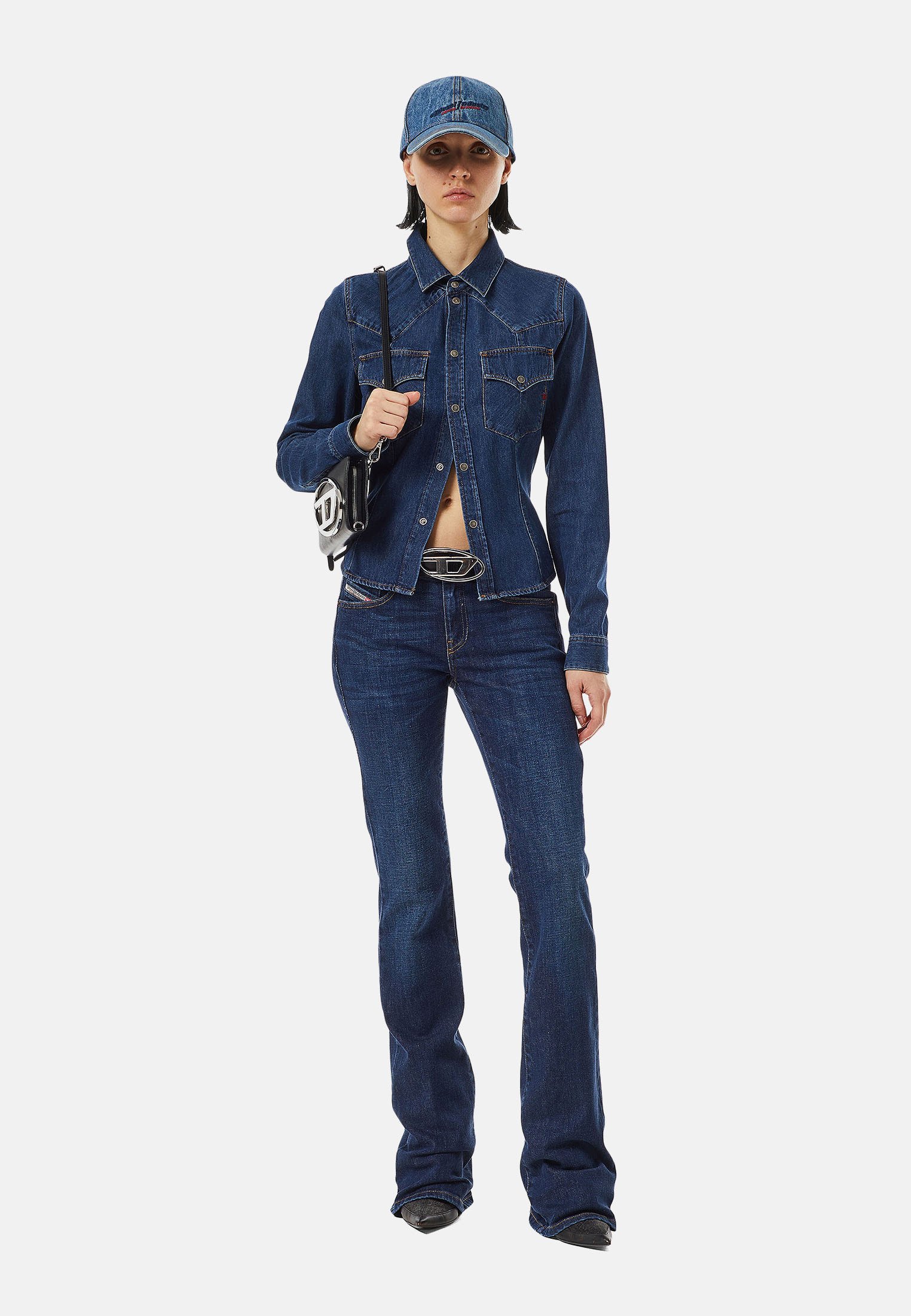Diesel Bootcut jeans - dark blue/blue denim