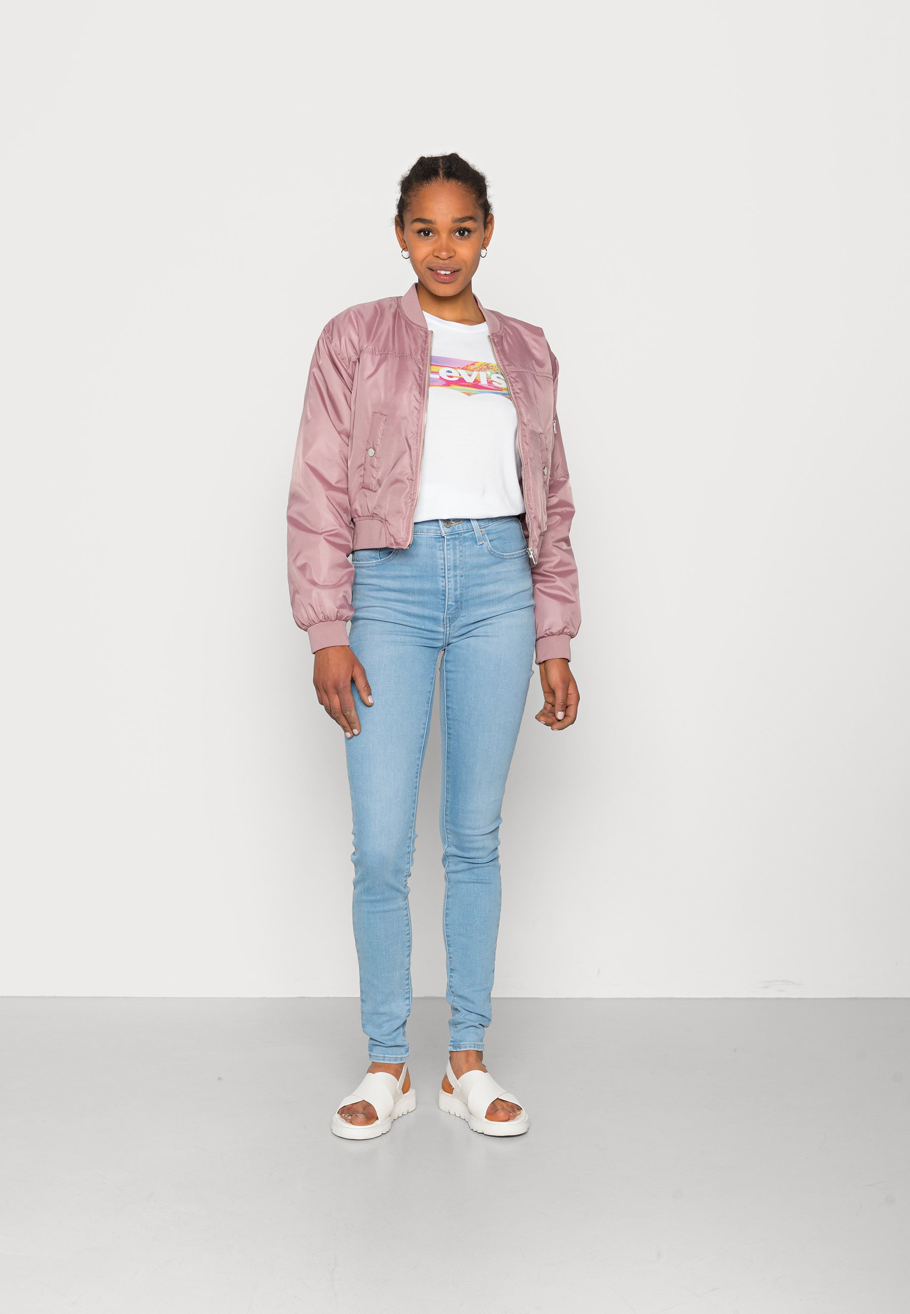 Levi's® MILE HIGH SUPER SKINNY - Jeans Skinny Fit - z0567 light indigo/light-blue denim
