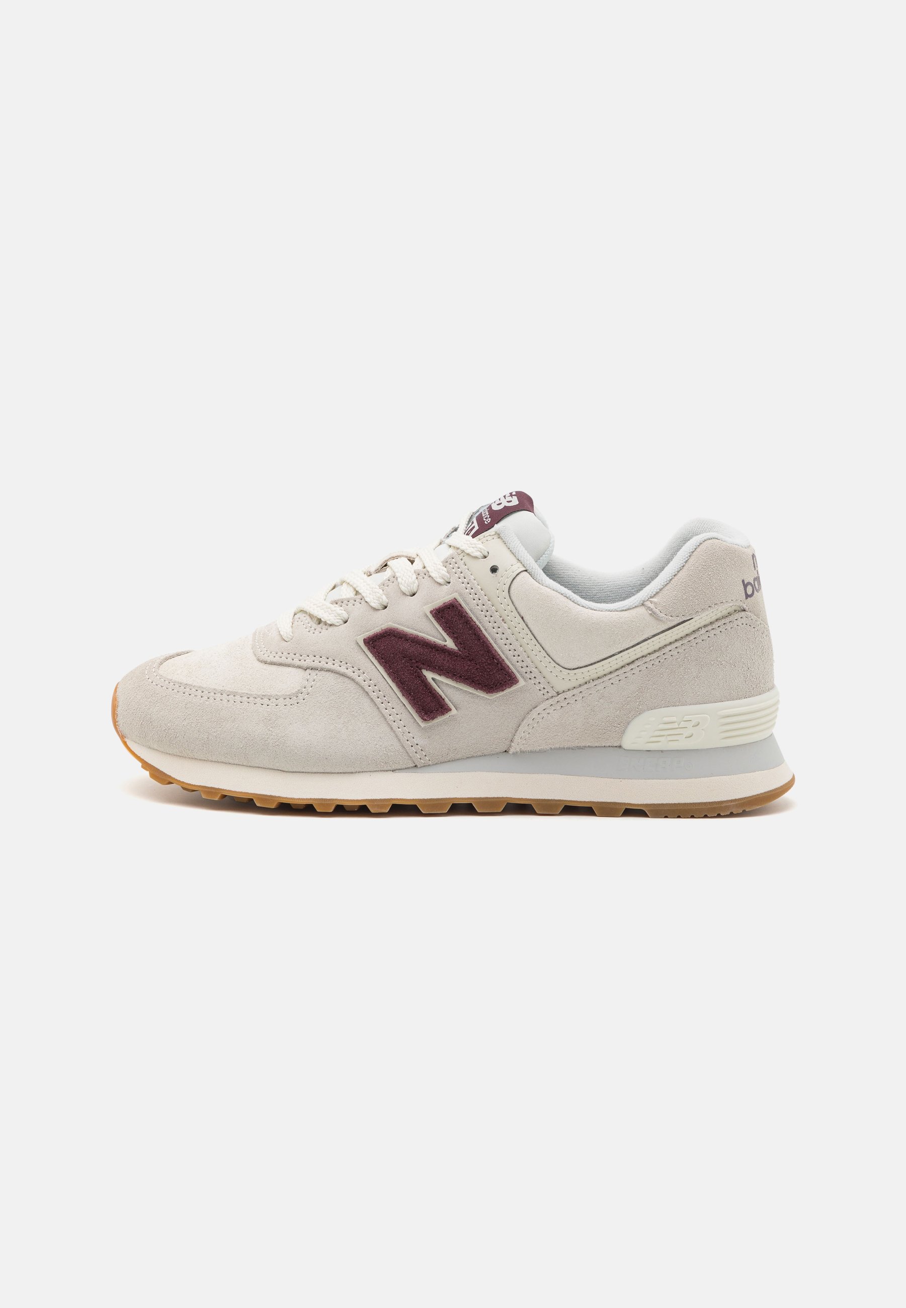 NB 574 UNISEX - Trainers - off-white/bordeaux/off-white
